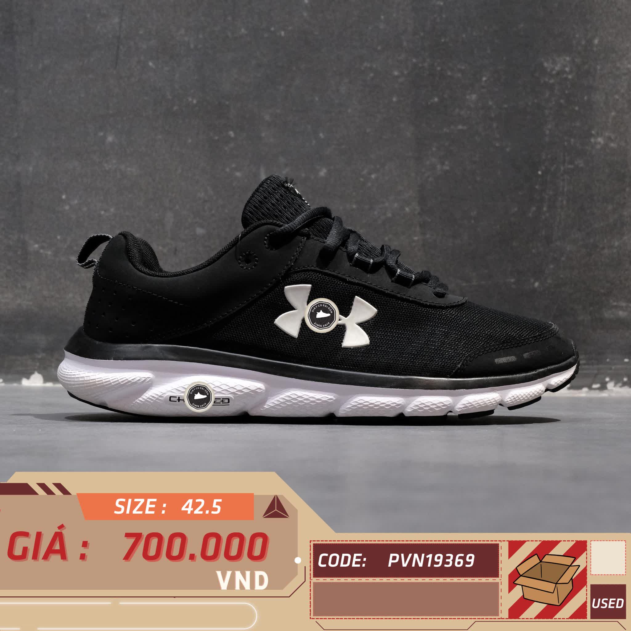 UNDER ARMOUR CHARGED ASSERT 8 3021952 001 – GIÀY 2HAND CHÍNH HÃNG PVN19369