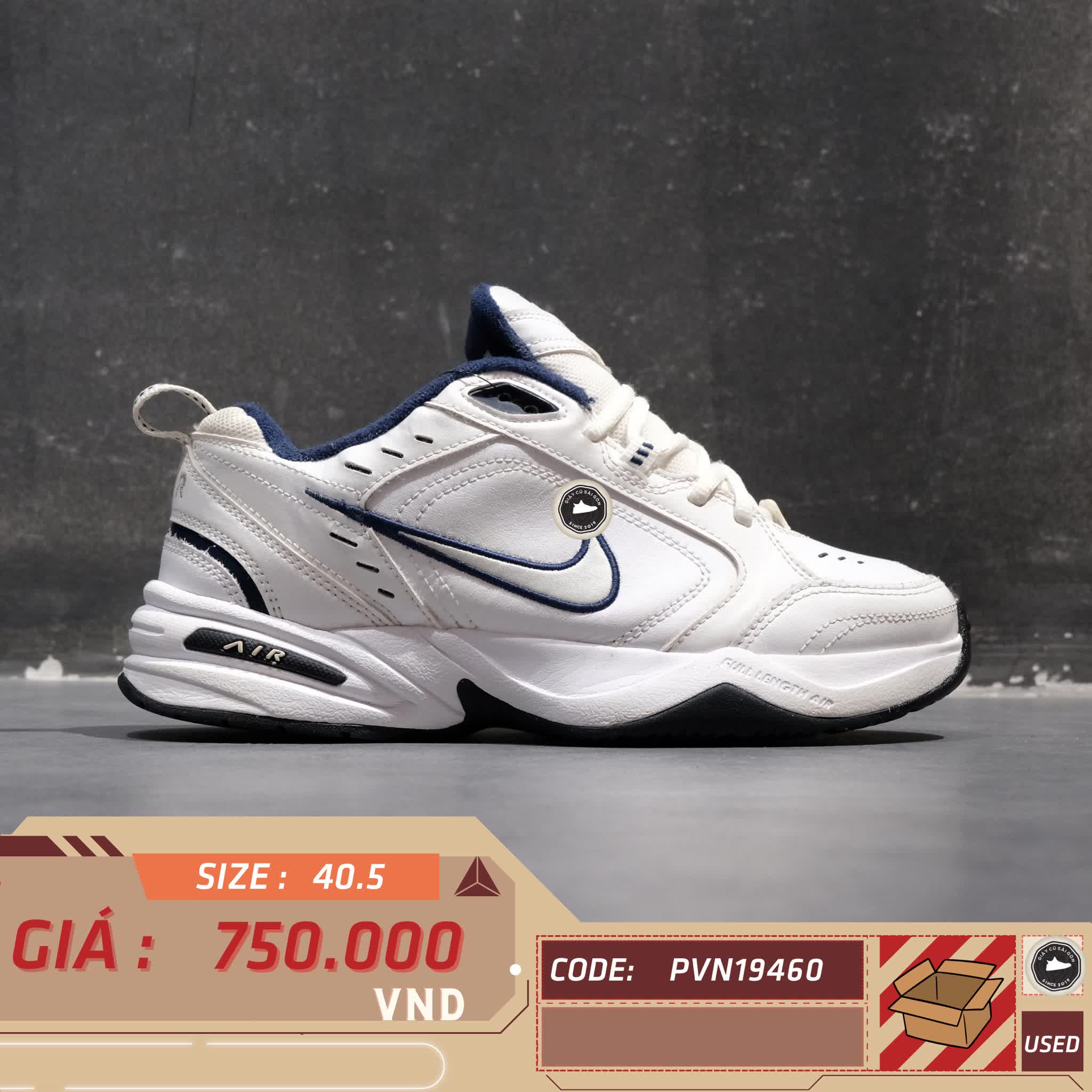 NIKE AIR MONARCH IV – 415445 102 SIZE 40.5 – GIÀY 2HAND CHÍNH HÃNG