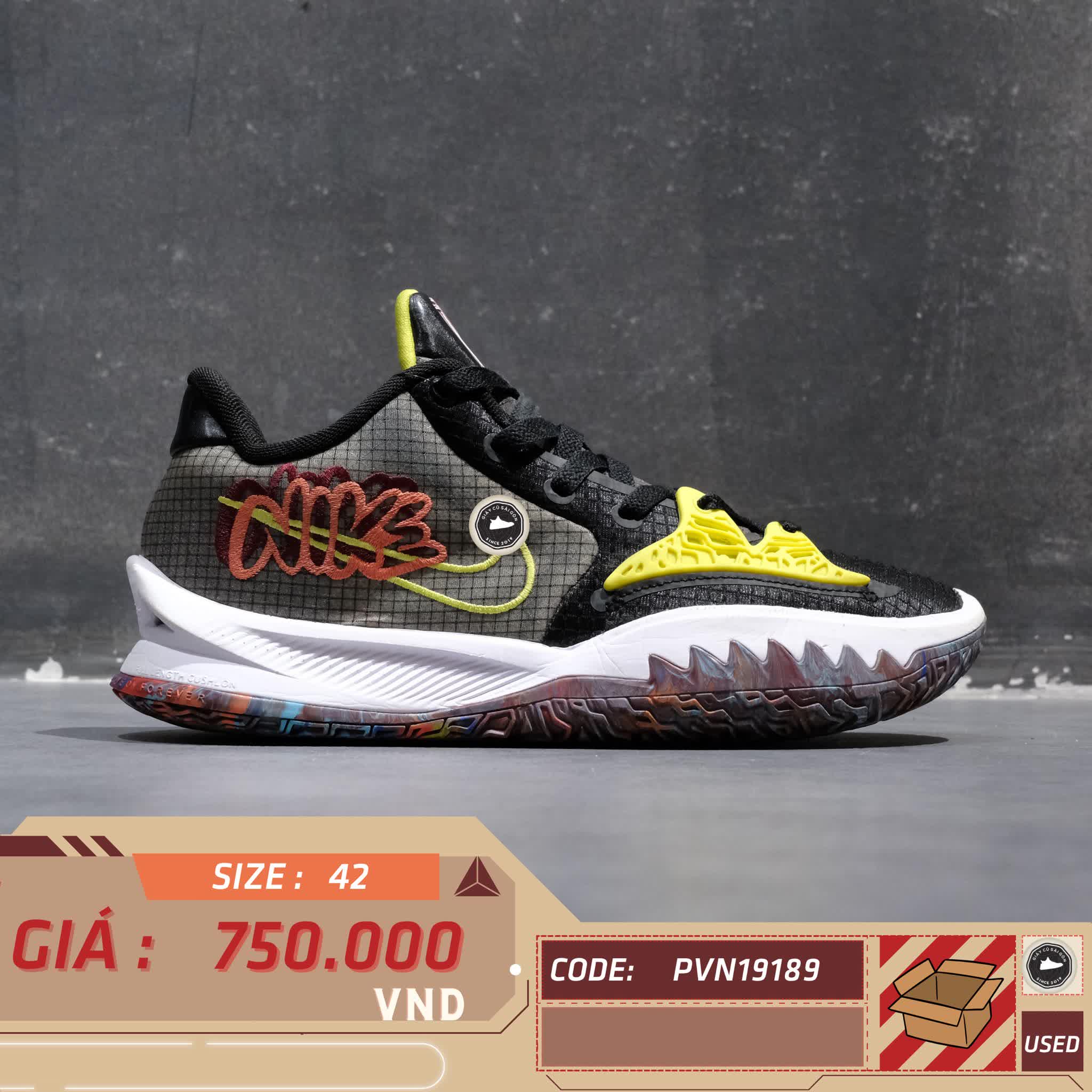 NIKE KYRIE LOW 4 EP “BLACK TURF ORANGE” CZ0105 002 – GIÀY 2HAND CHÍNH HÃNG PVN19189