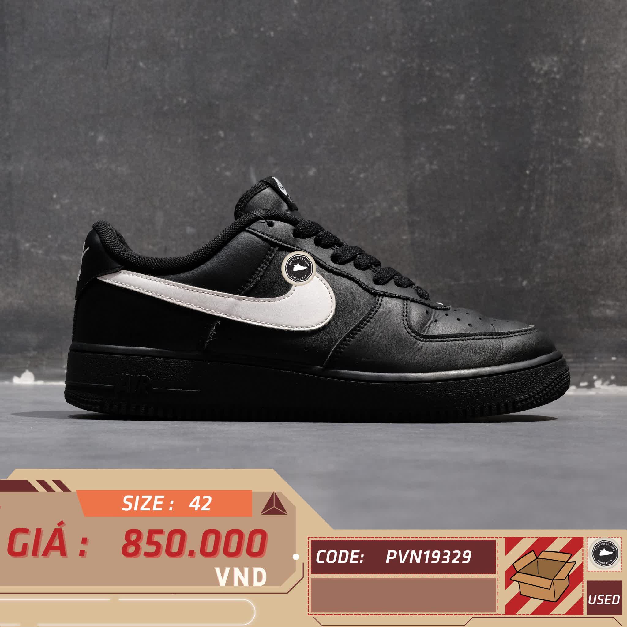 NIKE AIR FORCE 1 LOW BLACK WHITE FZ0627 010 – GIÀY 2HAND CHÍNH HÃNG PVN19329