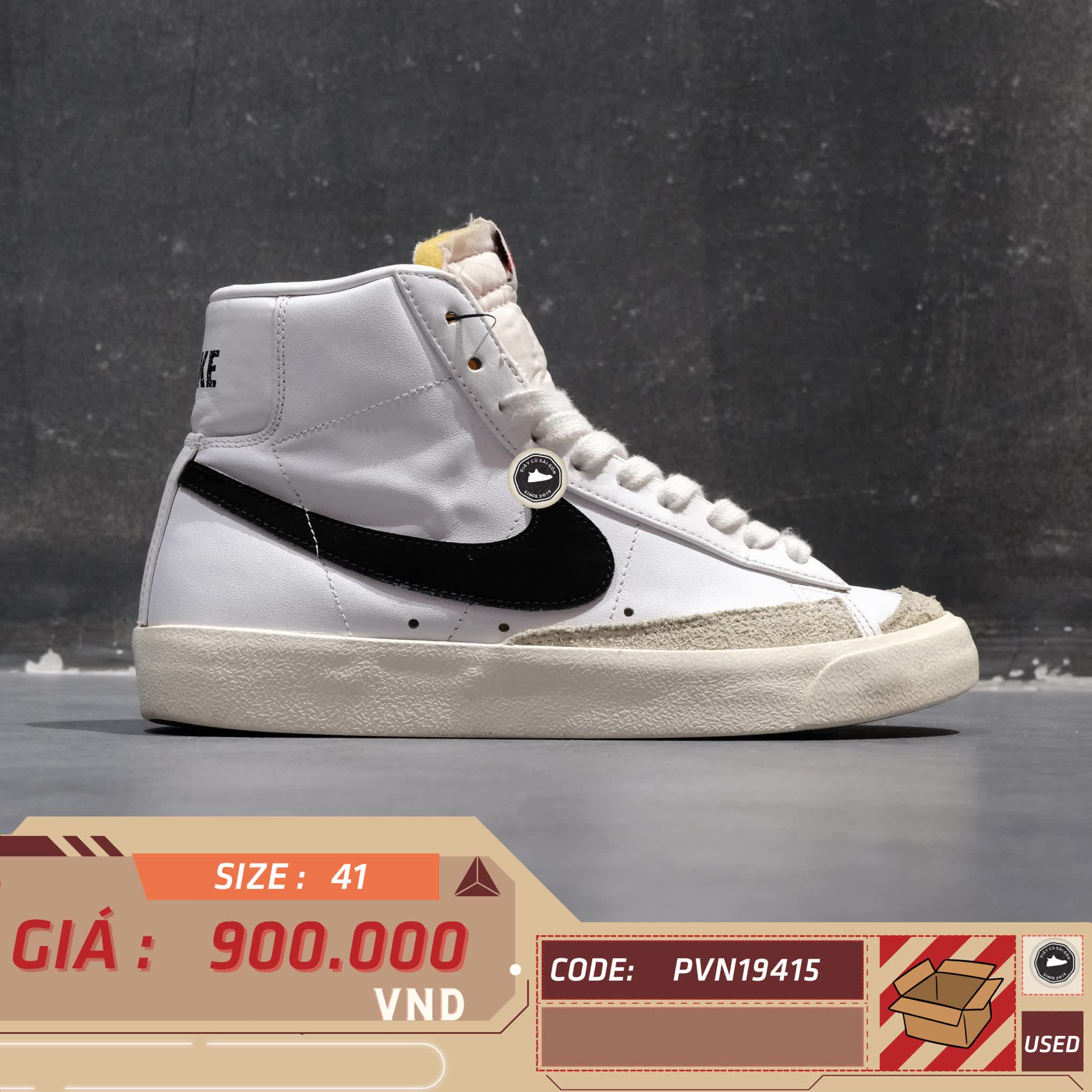 NIKE BLAZER MID ’77 VINTAGE – BQ6806 100 – GIÀY 2HAND CHÍNH HÃNG [PVN19415]