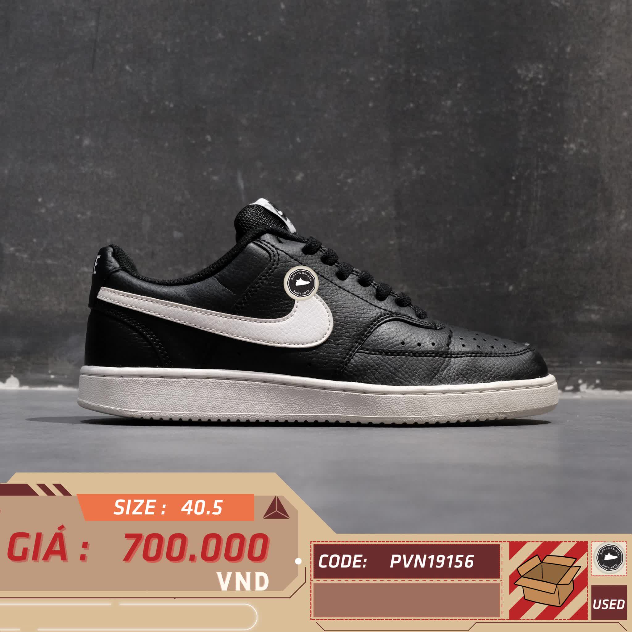 NIKE COURT VISION LOW NEXT NATURE – DH2987 001 SIZE 40.5 – GIÀY 2HAND CHÍNH HÃNG