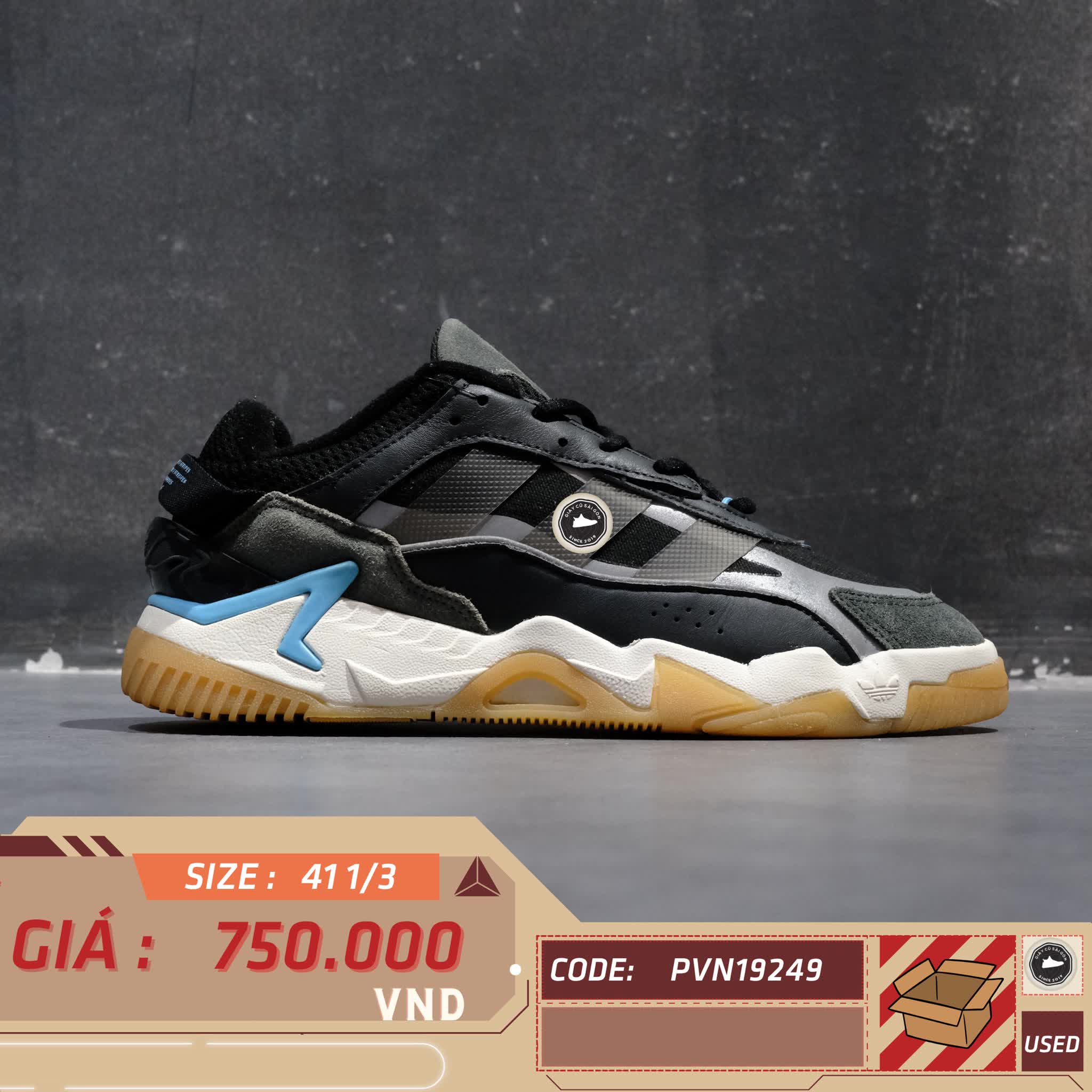 ADIDAS NITEBALL 2.0 'BLACK/GUM' – GZ3627 – SIZE 41 1/3 GIÀY 2HAND CHÍNH HÃNG [PVN19249]