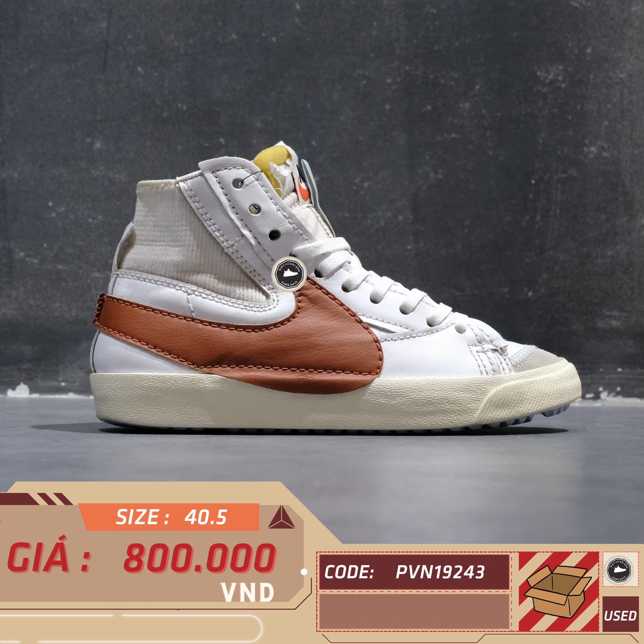 NIKE BLAZER MID ’77 JUMBO ‘DARK RUSSET’ – DD3111 101 SIZE 40.5 – GIÀY 2HAND CHÍNH HÃNG