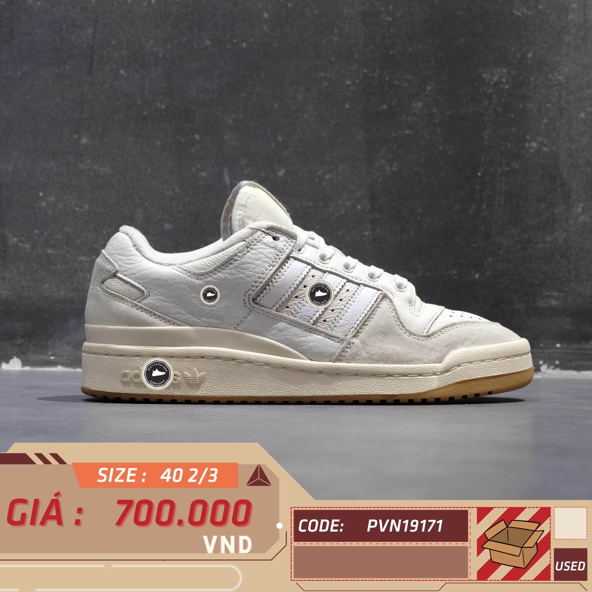 ADIDAS FORUM 84 LOW ADV ‘WHITE GUM’ – FY7998 SIZE 40 → GIÀY 2HAND CHÍNH HÃNG