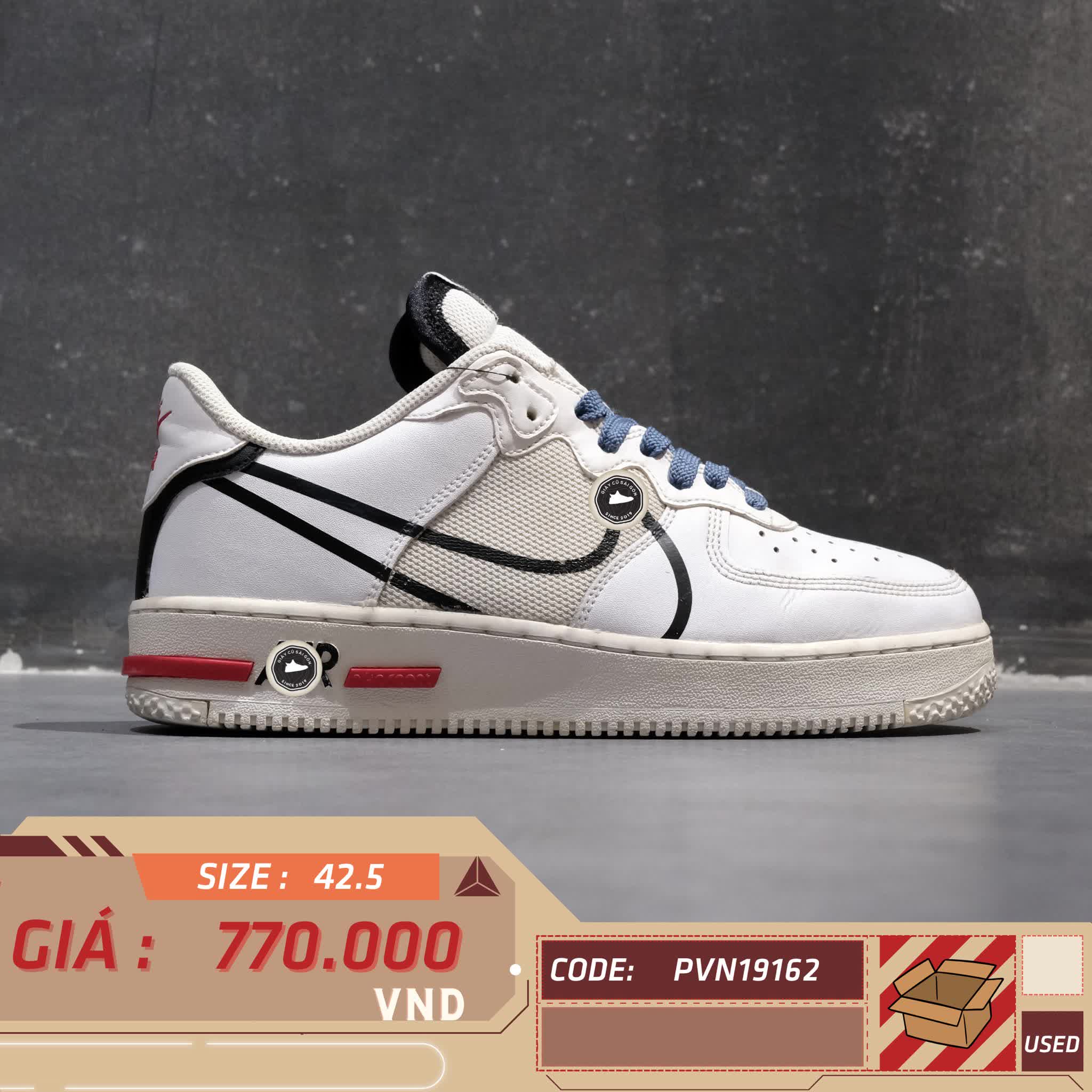 NIKE AIR FORCE 1 ’07 LOW ‘TRIPLE WHITE’ CD4366 100 GIÀY 2HAND CHÍNH HÃNG [PVN19162]