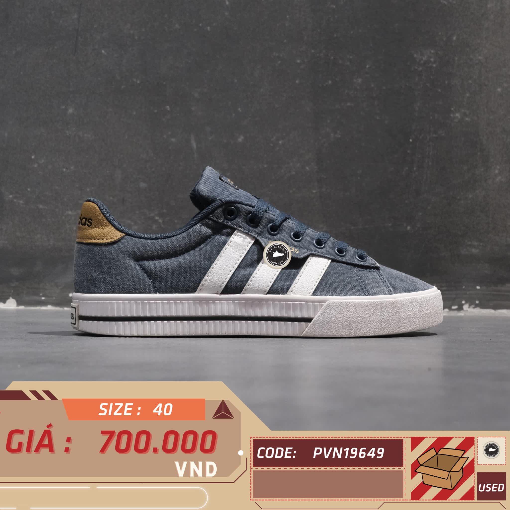 ADIDAS DAILY 3.0 GY8115 SIZE 40 GIÀY 2HAND CHÍNH HÃNG PVN19649