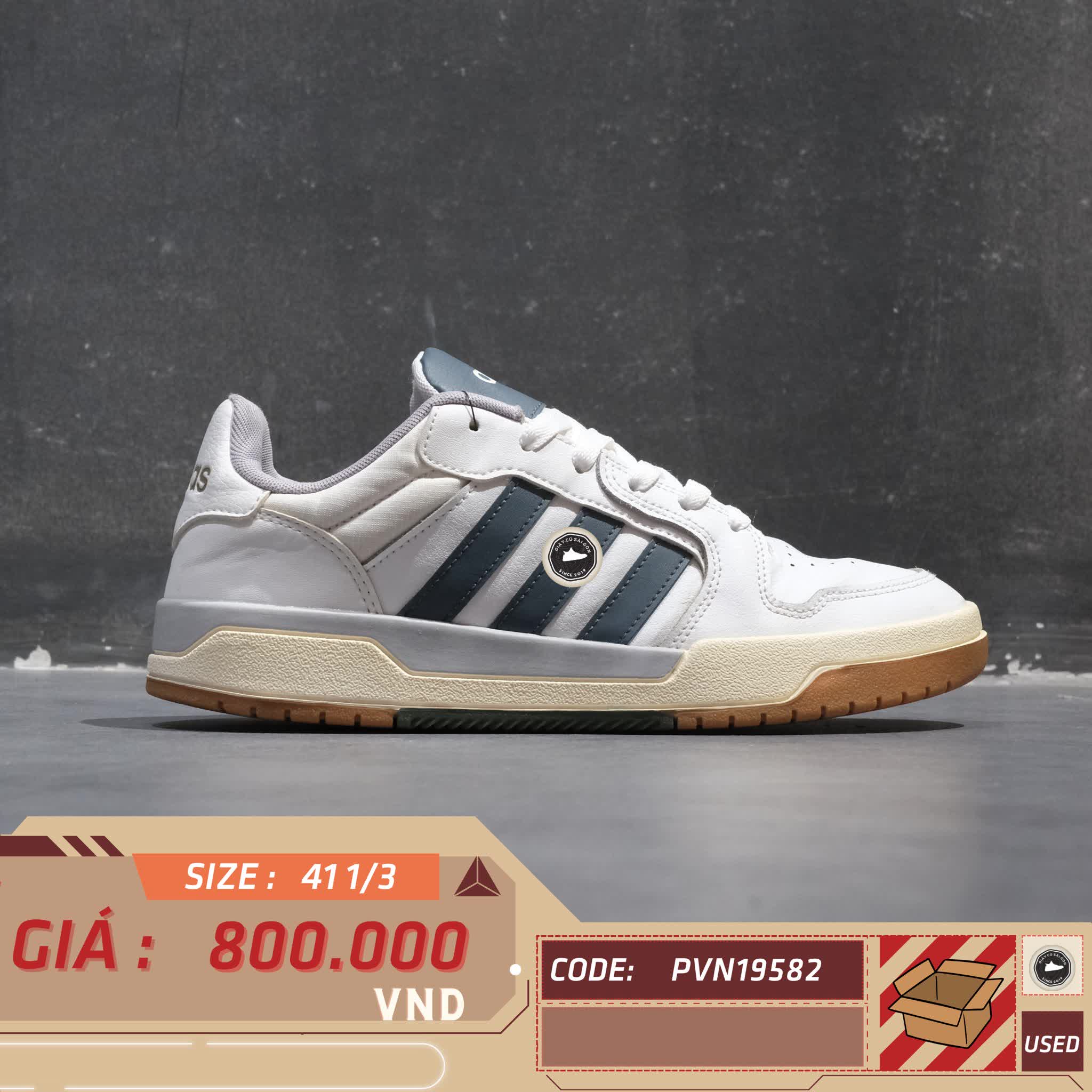ADIDAS ENTRAP 'WHITE GLORY GREY' FW3463 SIZE 41 1/3 GIÀY 2HAND CHÍNH HÃNG PVN19582