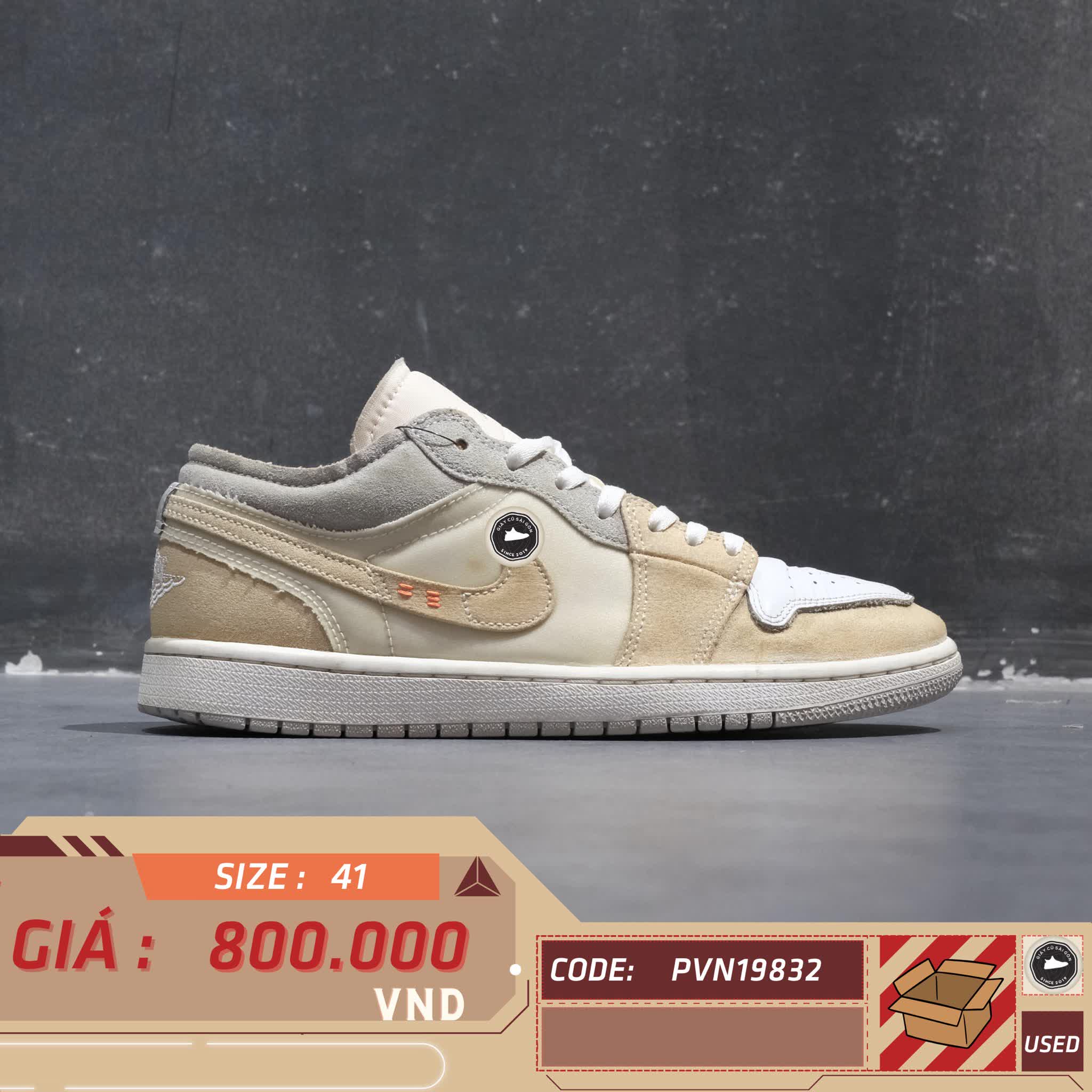AIR JORDAN 1 LOW INSIDE OUT DN1635 100 SIZE 41 GIÀY 2HAND CHÍNH HÃNG PVN19832