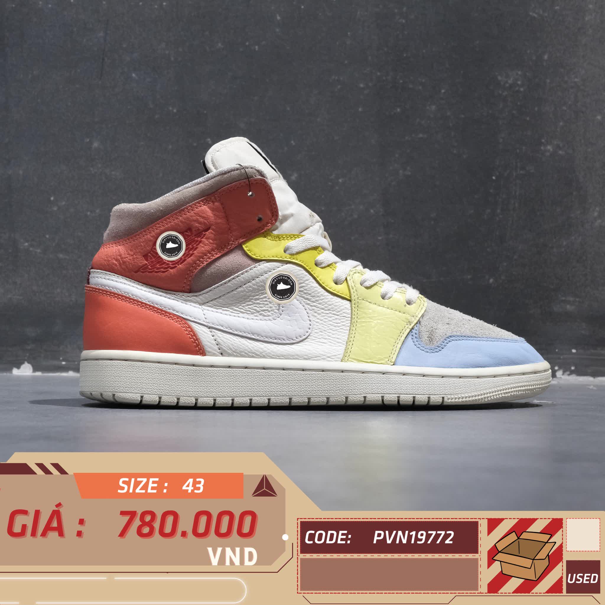 NIKE AIR JORDAN 1 MID “TO MY FIRST COACH” DJ6908-100 GIÀY