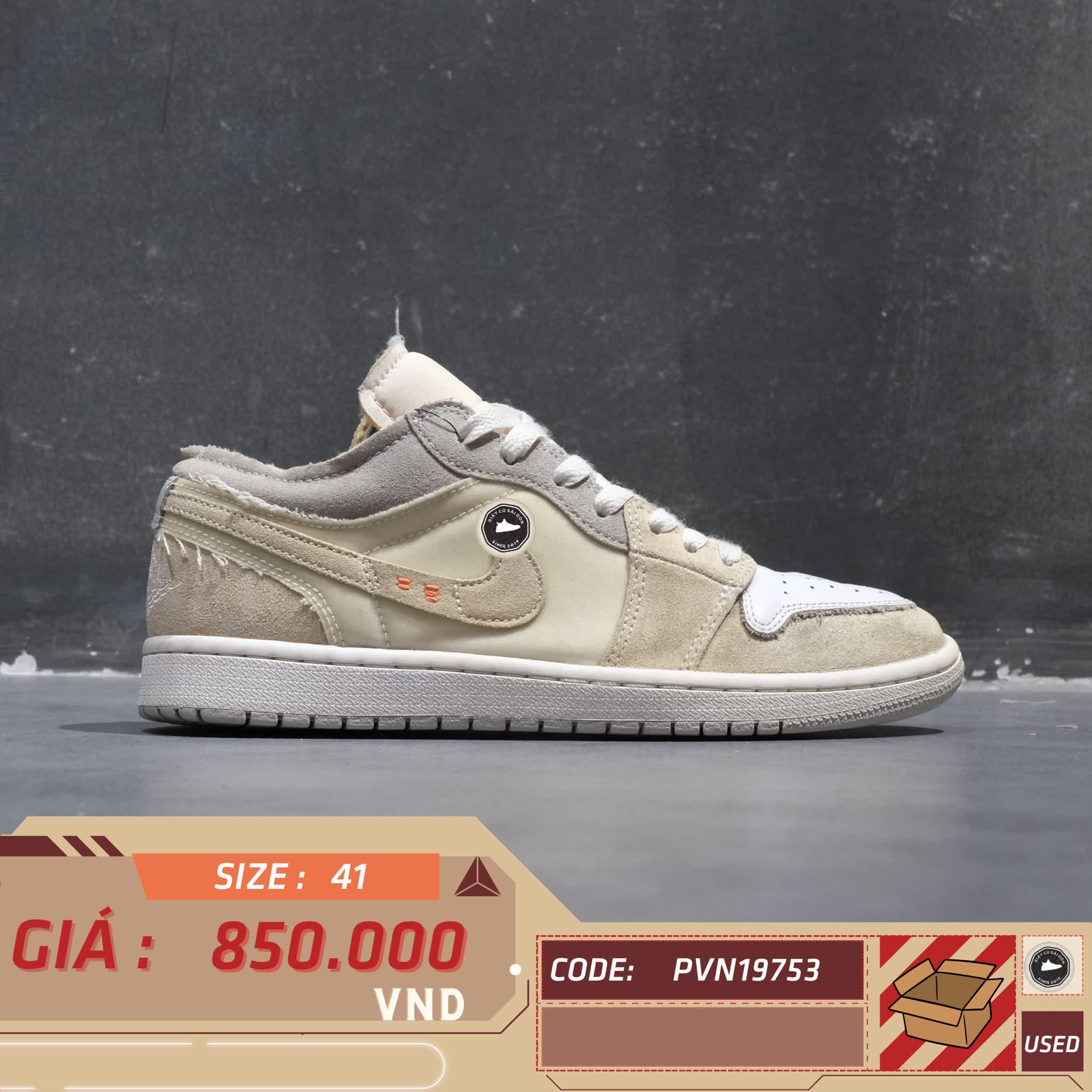 NIKE AIR JORDAN 1 LOW SE CRAFT INSIDE OUT DN1635 100 SIZE 41 GIÀY 2HAND CHÍNH HÃNG PVN19753