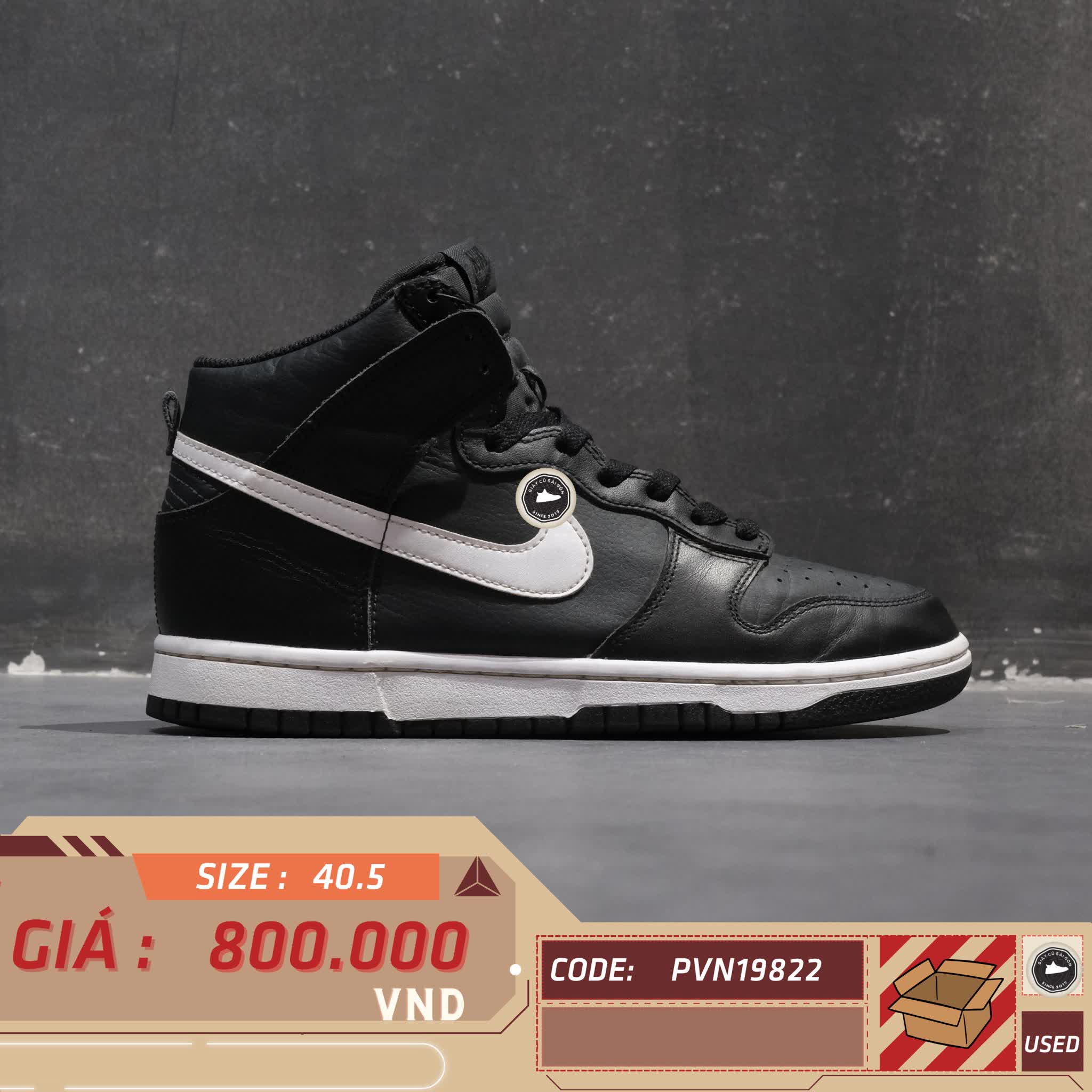 NIKE DUNK HIGH RETRO 'BLACK PANDA' DJ6189-001 SIZE GIÀY 2HAND