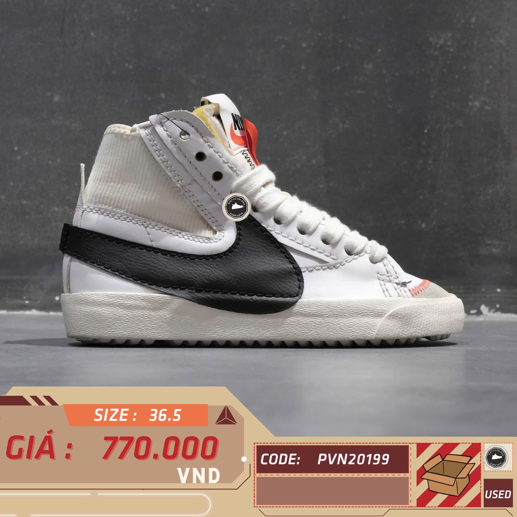 NIKE BLAZER LOW '77 JUMBO “WHITE OLD ROYAL” DQ8768-100 GIÀY