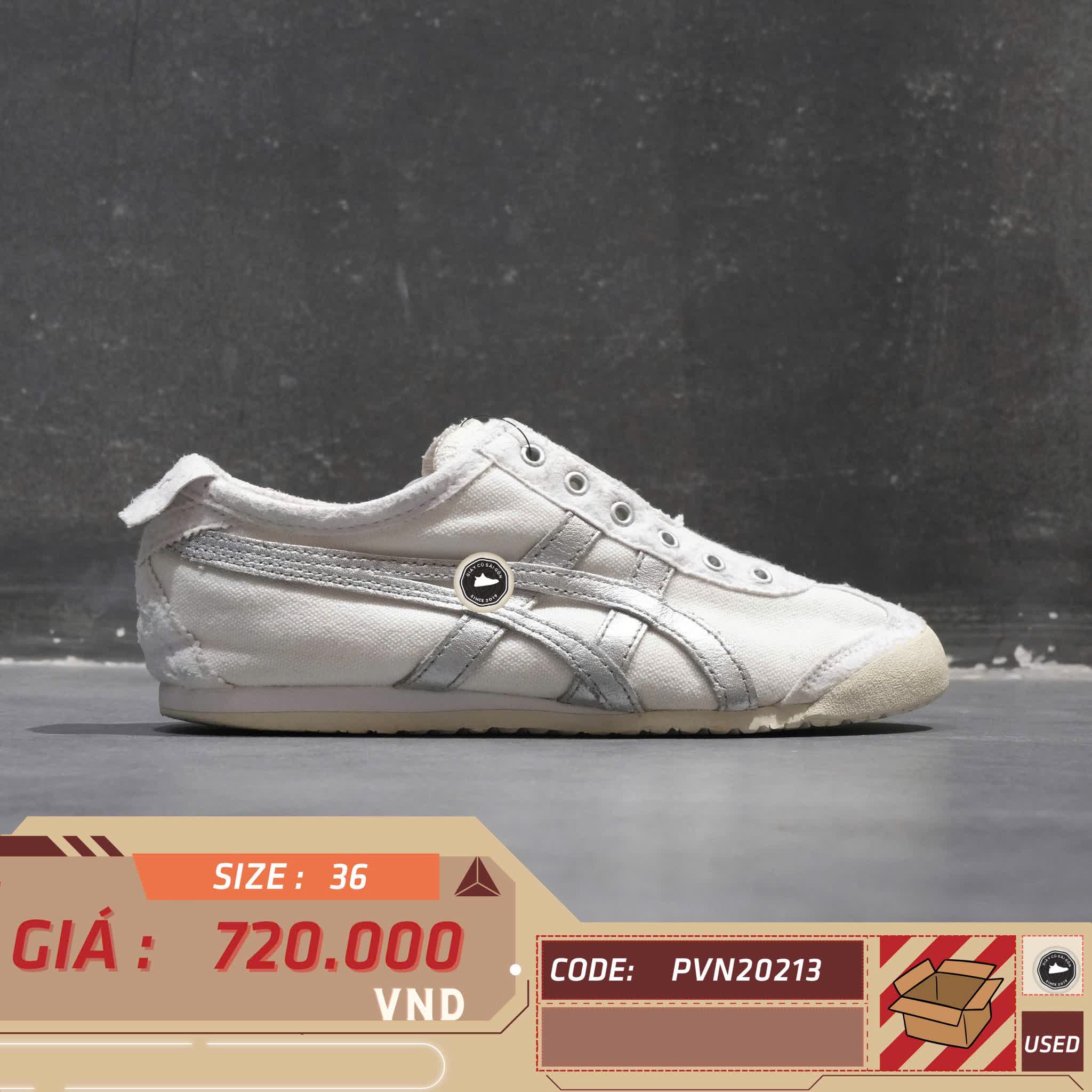 ONITSUKA TIGER MEXICO 66 SLIP-ON 1183A962 SIZE 36 GIÀY 2HAND CHÍNH HÃNG PVN20213