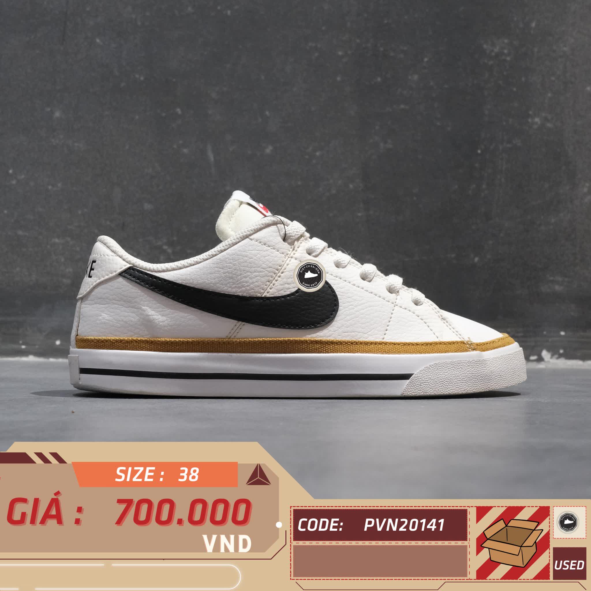 NIKE COURT LEGACY NEXT NATURE DH3161-100 SIZE 38 GIÀY 2HAND CHÍNH HÃNG PVN20141