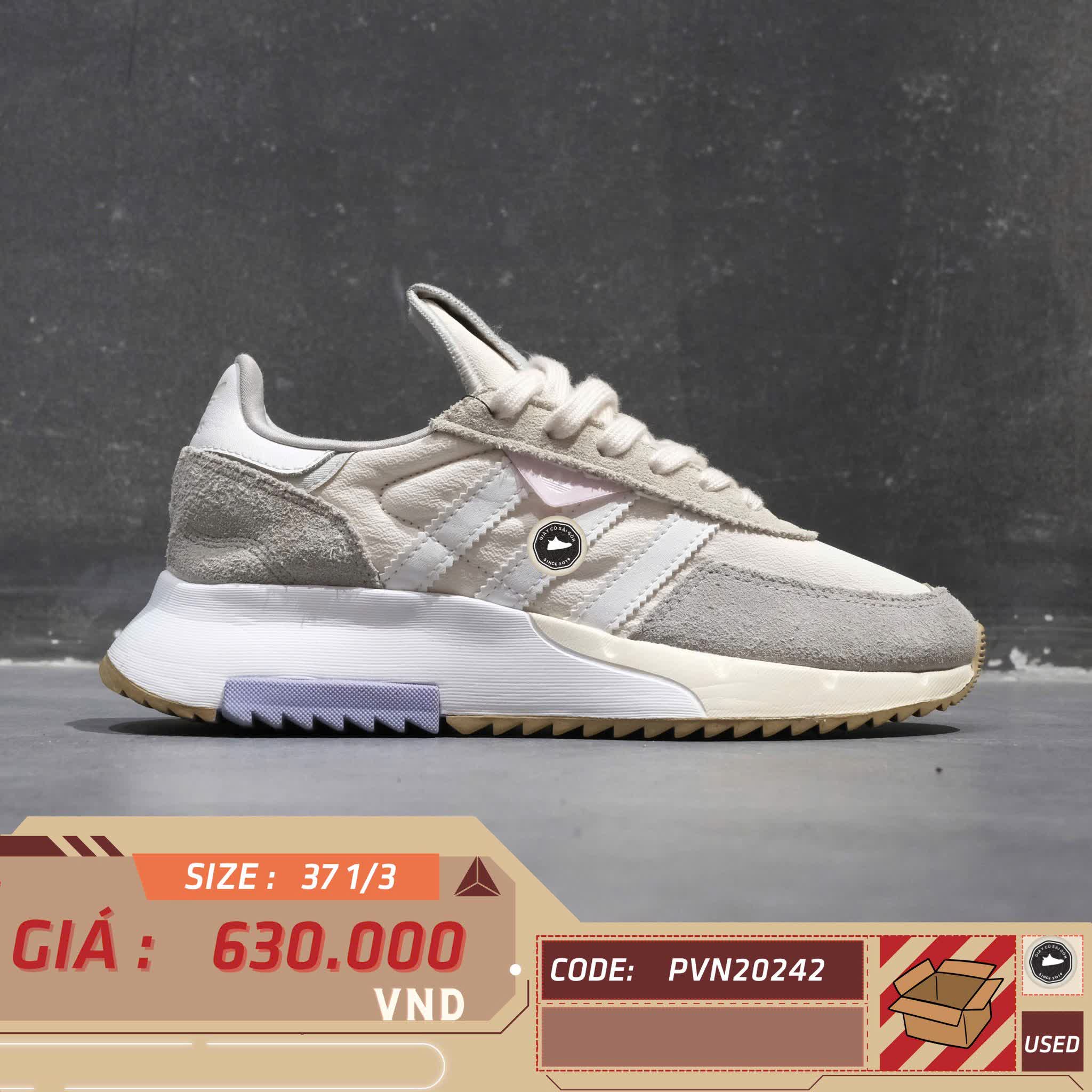 ADIDAS RETROPY F2 ‘WHITE LIGHT PURPLE’ GW8275 SIZE 37 GIÀY 2HAND CHÍNH HÃNG PVN20242