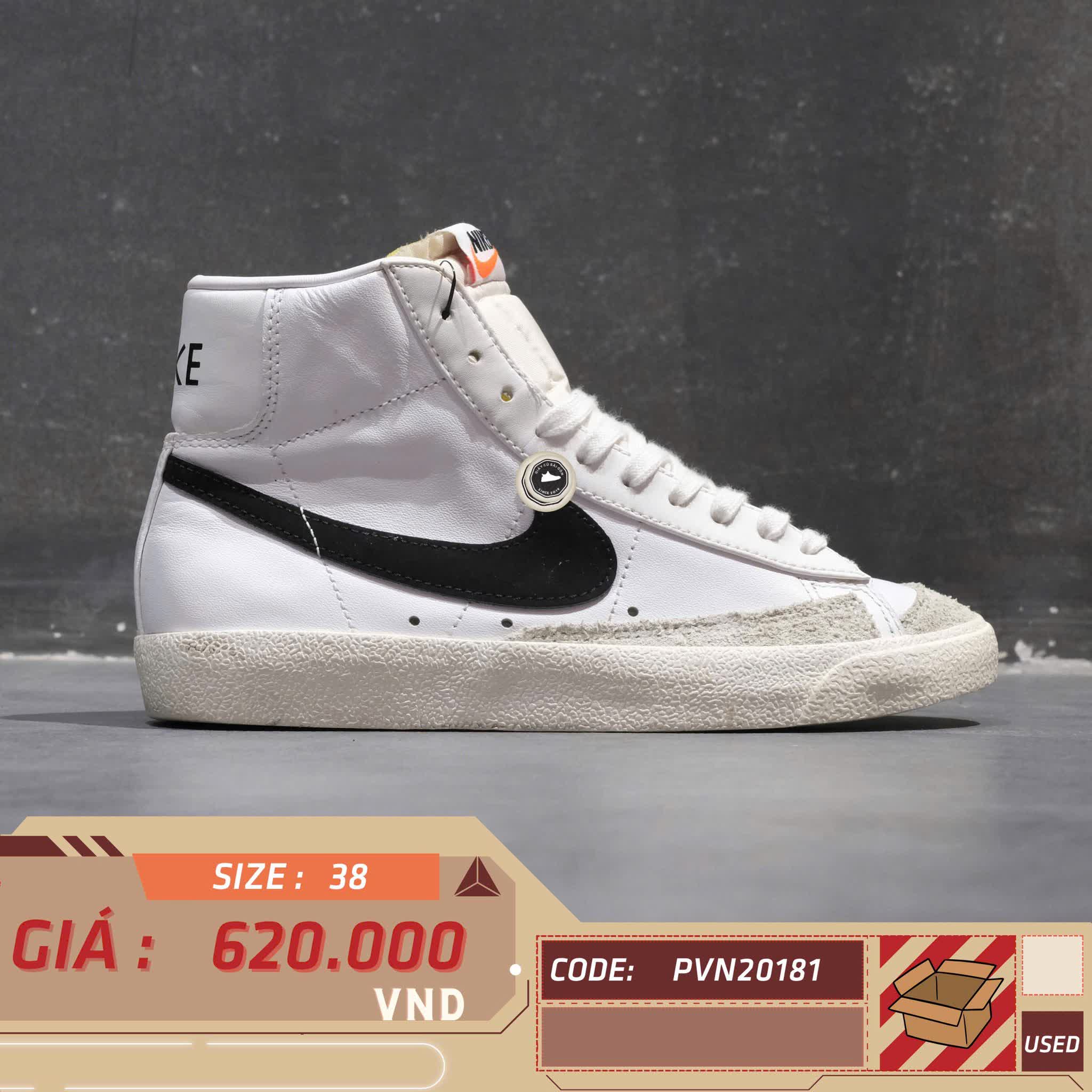 NIKE BLAZER MID '77 – CZ1055 100 SIZE 38 GIÀY 2HAND CHÍNH HÃNG PVN20181