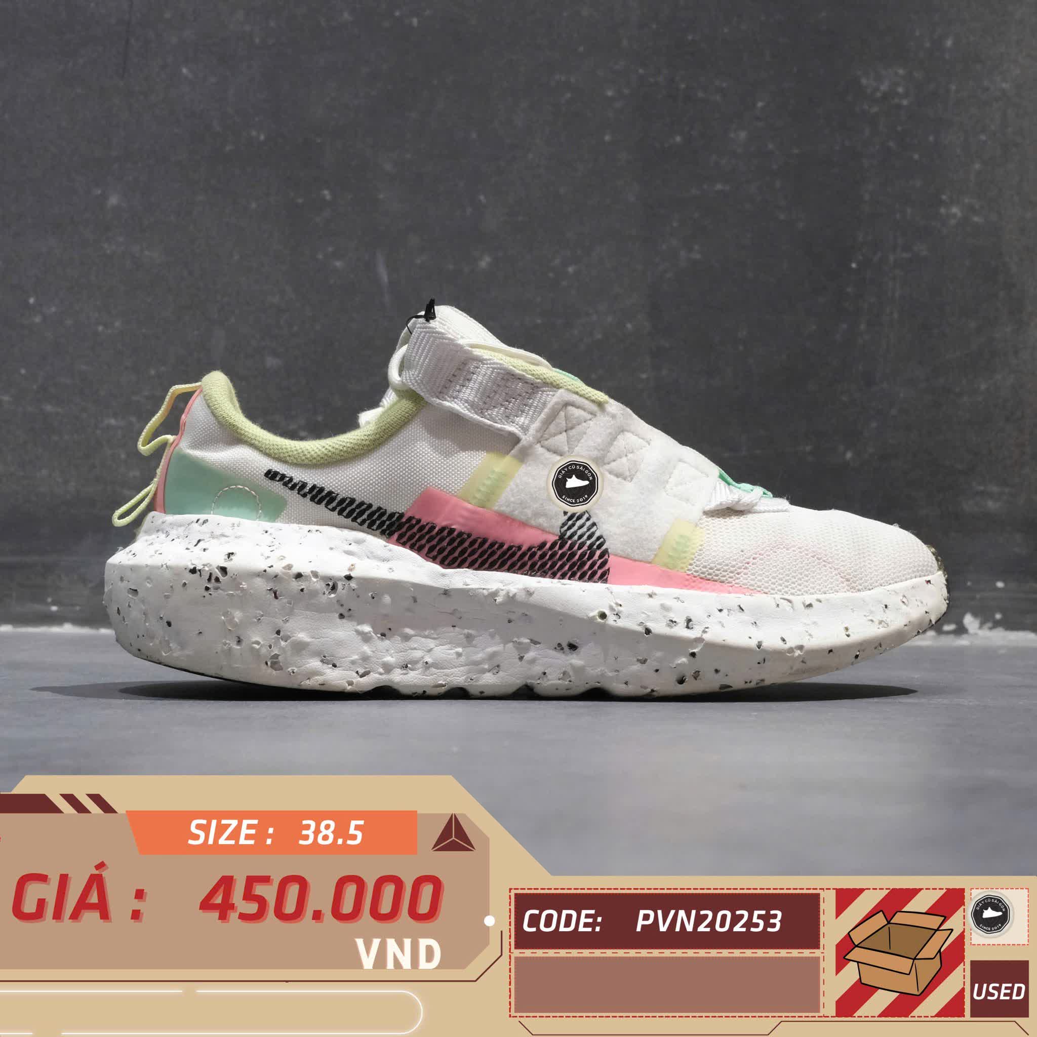 NIKE CRATER IMPACT CW2386-101 SIZE 38.5 GIÀY 2HAND CHÍNH HÃNG PVN20253