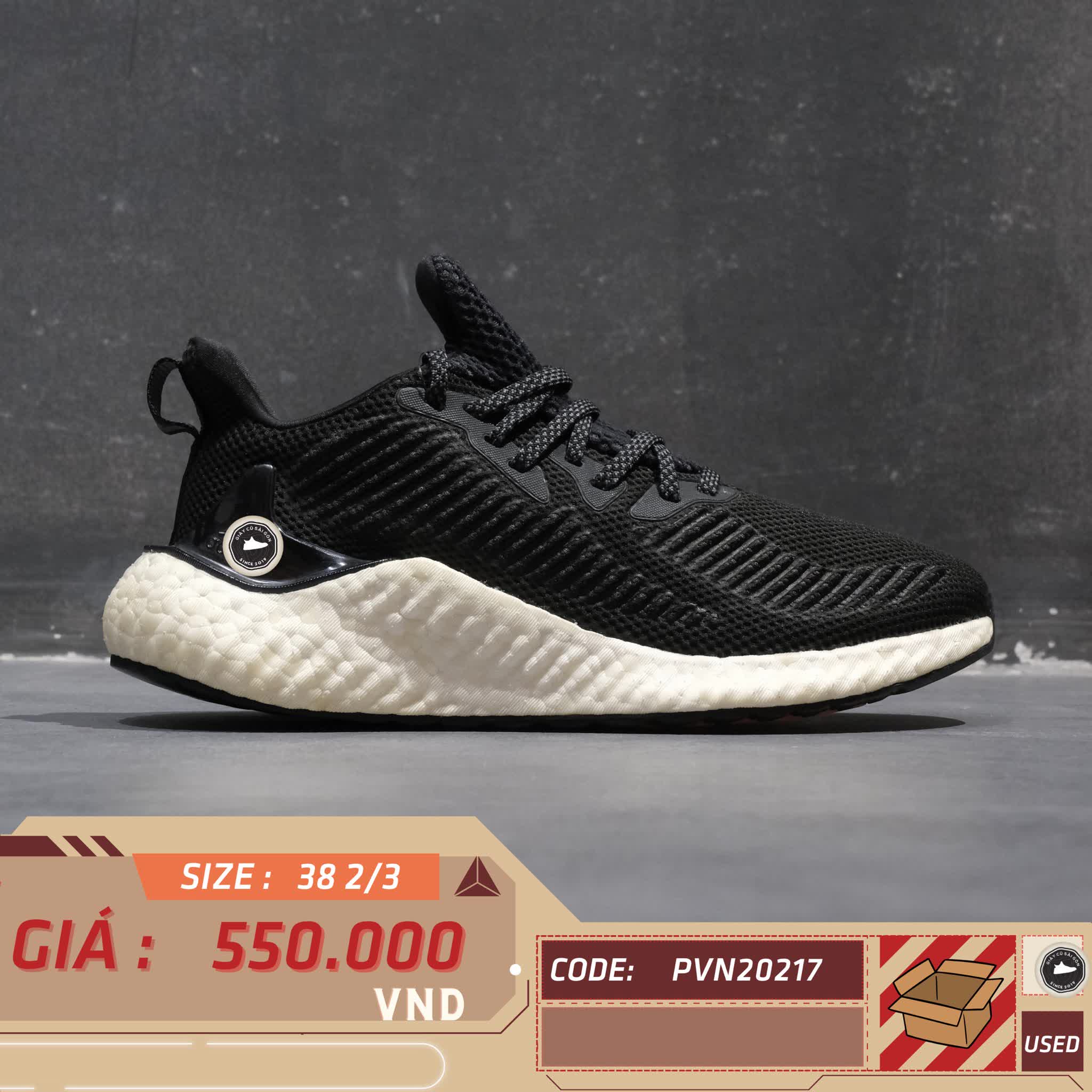 ADIDAS ALPHABOOST EF1183 SIZE 38 2/3 GIÀY 2HAND CHÍNH HÃNG PVN20217