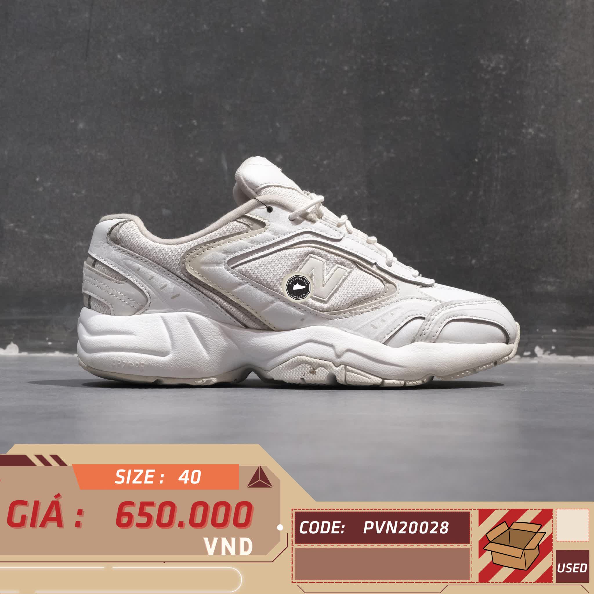 NEW BALANCE 452 'WHITE LIGHT CLIFF GREY' WX452SG SIZE 40 GIÀY 2HAND CHÍNH HÃNG PVN20028