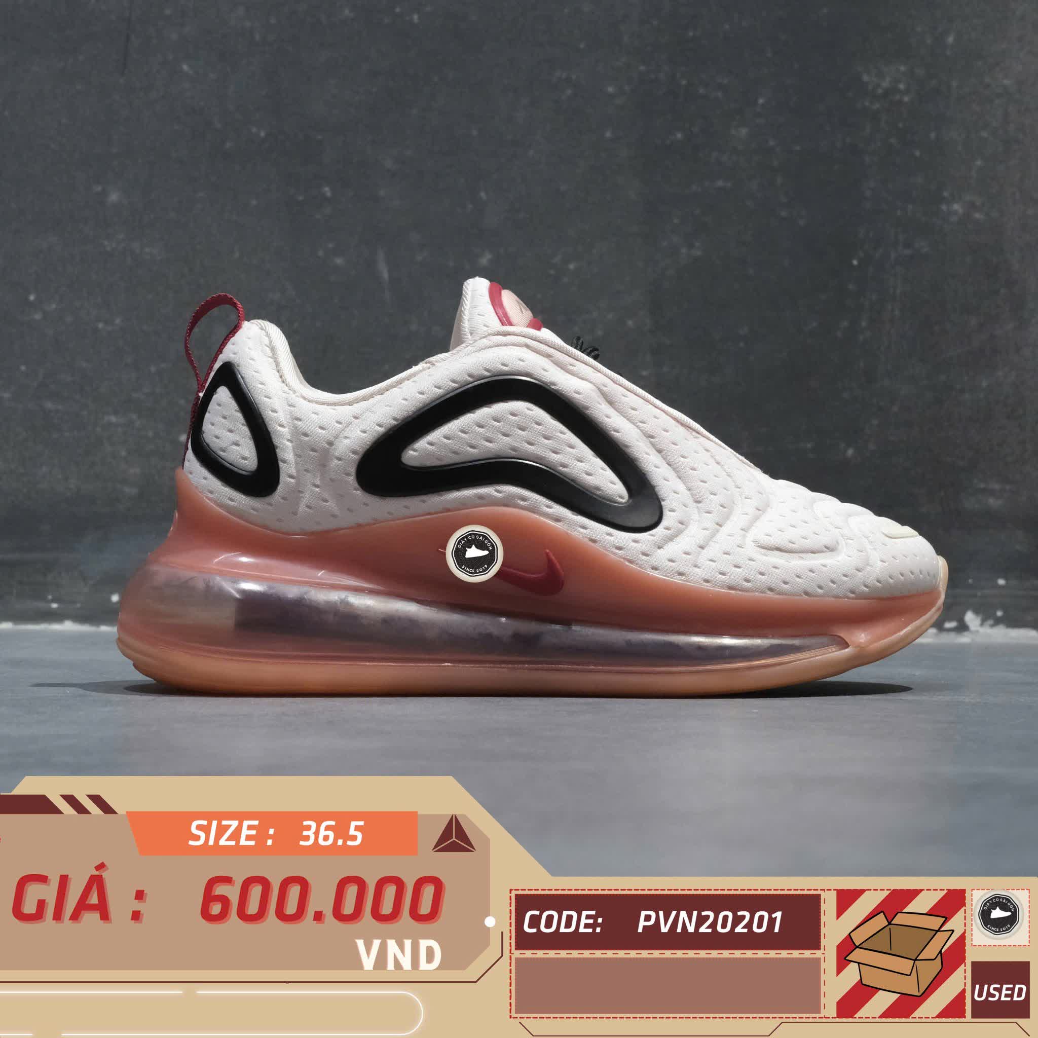 NIKE AIR MAX 720 AR9293-602 SIZE 36.5 GIÀY 2HAND CHÍNH HÃNG PVN20201