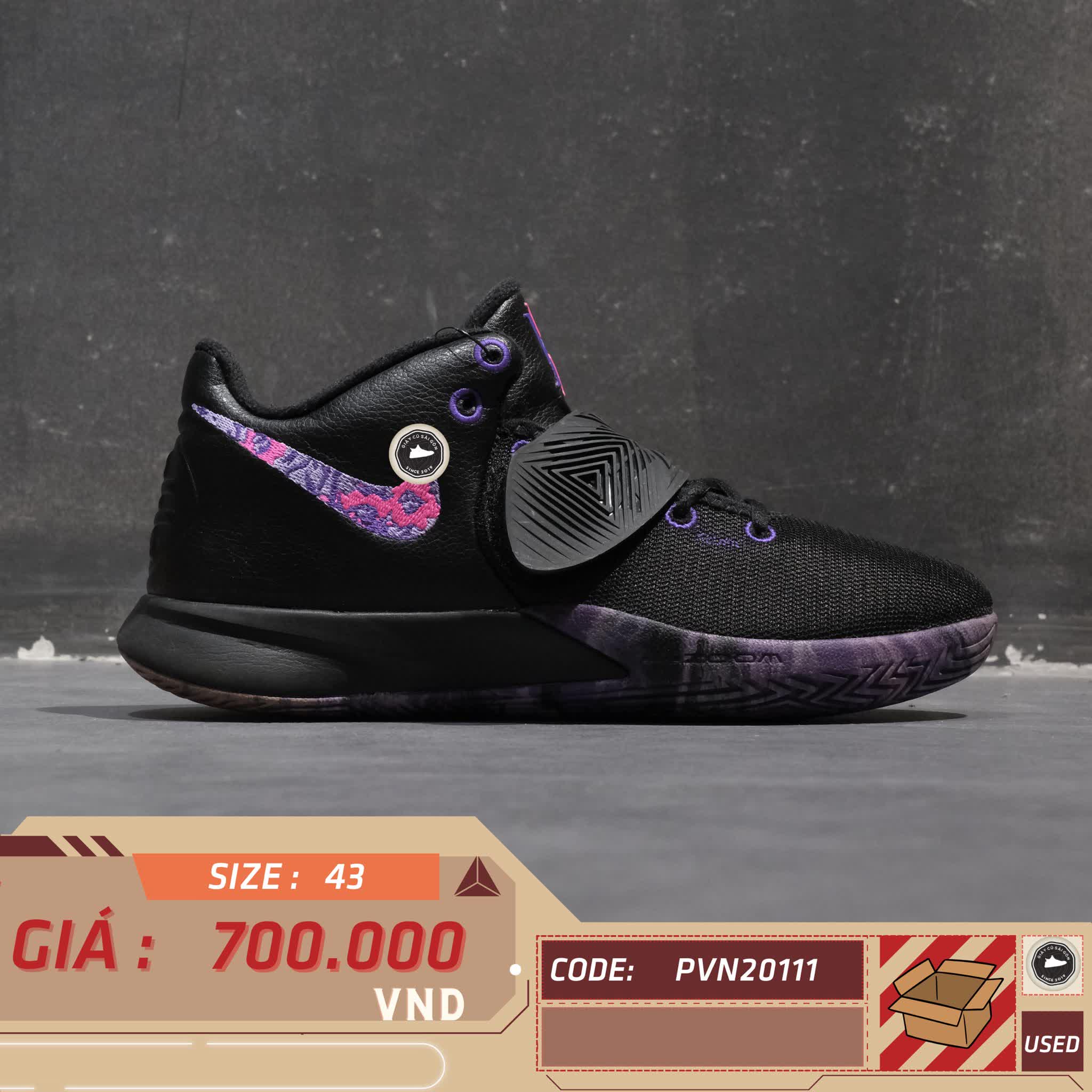 NIKE KYRIE FLYTRAP 3 EP ‘FIERCE PURPLE’ CD0191-006 SIZE 43 GIÀY 2HAND CHÍNH HÃNG PVN20111