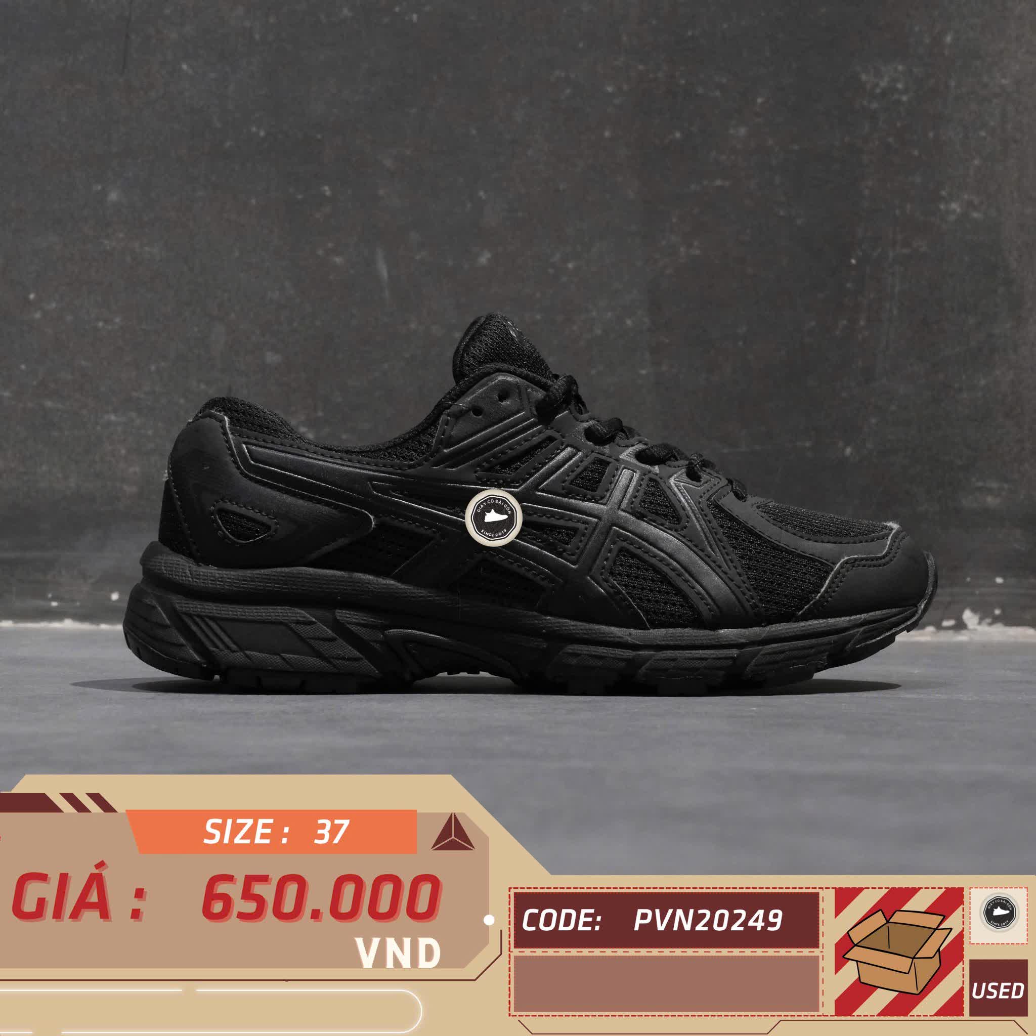 ASICS JOG 100T ‘BLACK’ 1022A335 SIZE 37 PVN20249