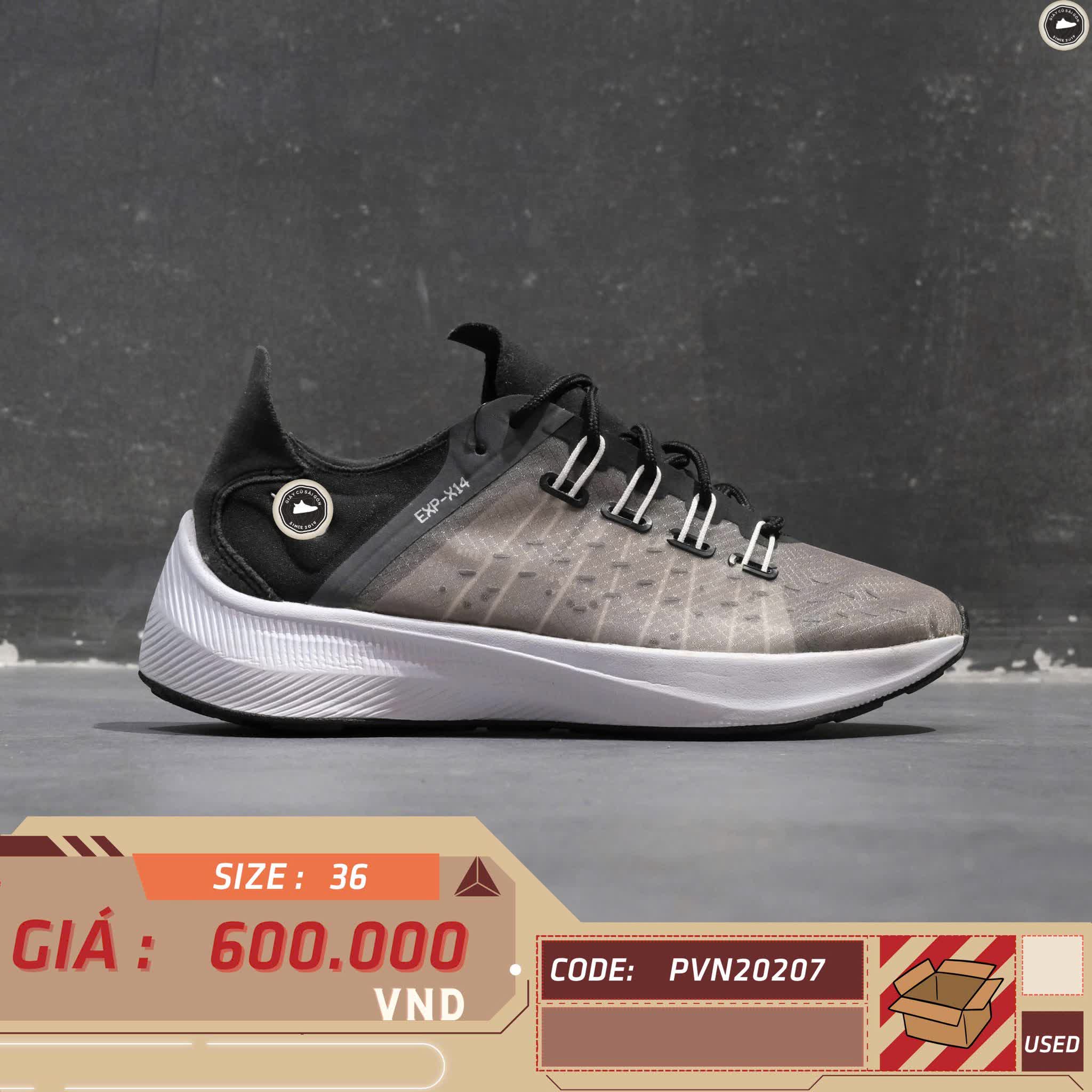 NIKE EXP-X14 AO3170-001 SIZE 36 GIÀY 2HAND CHÍNH HÃNG PVN20207