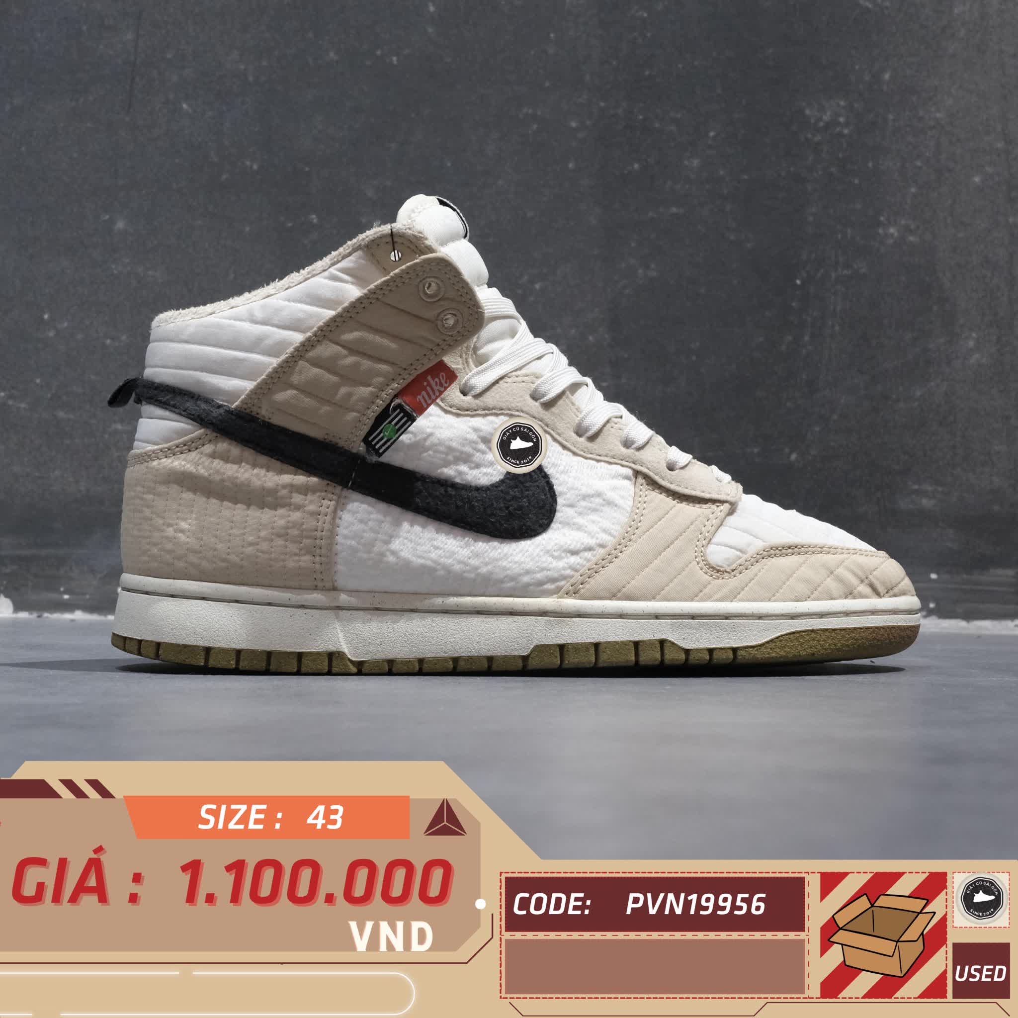 NIKE DUNK HIGH NEXT NATURE ’TOASTY - RATTAN’ DD3362-200 SIZE 43 GIÀY 2HAND CHÍNH HÃNG PVN19956