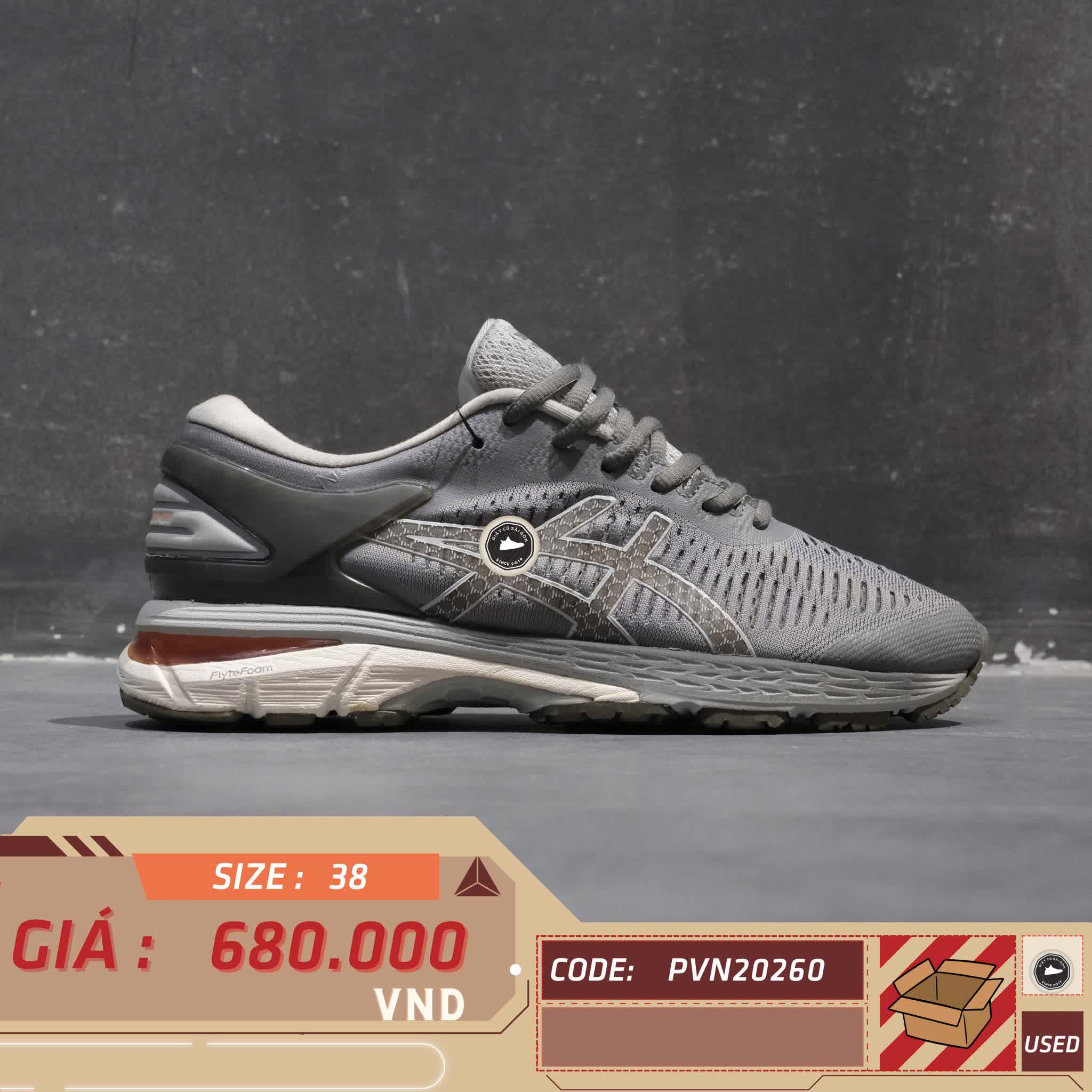 ASICS GEL-KAYANO 25 1012A026 SIZE 38 GIÀY 2HAND CHÍNH HÃNG PVN20260