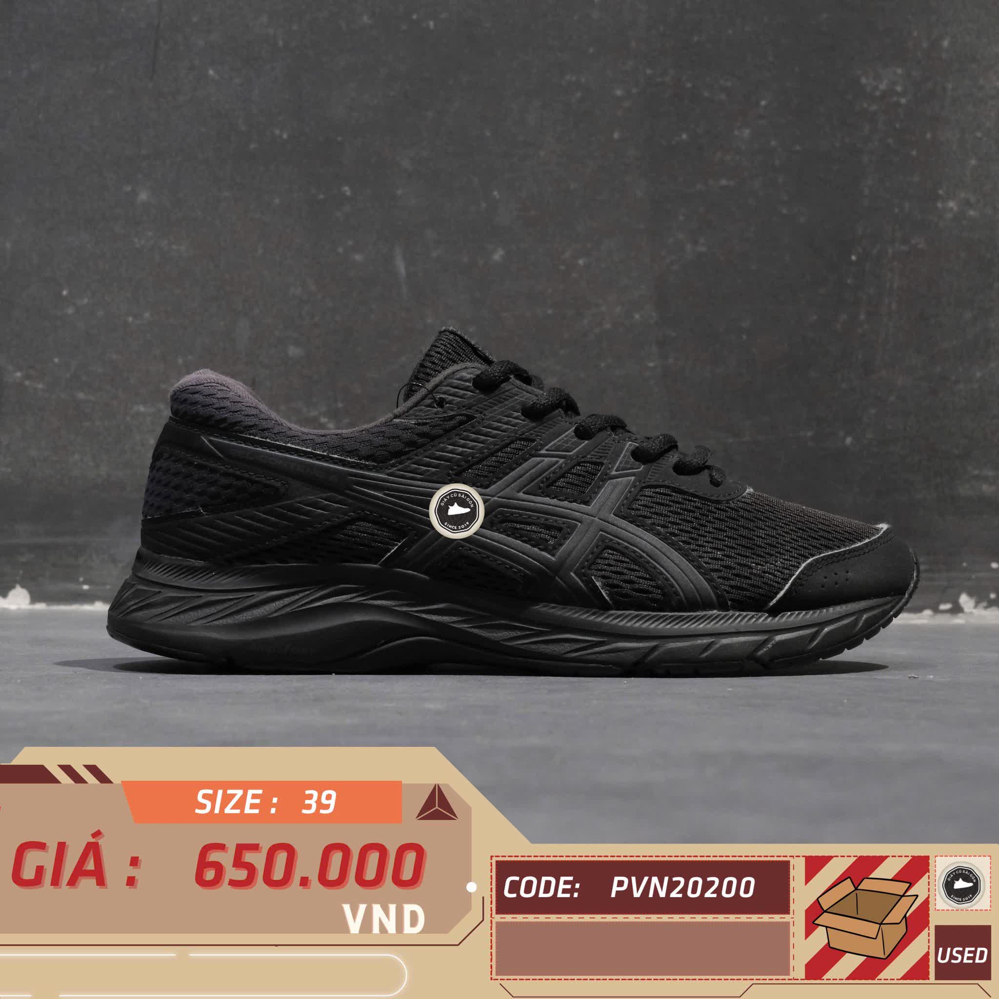 SICS GEL-CONTEND 6 1012A571 SIZE 39 GIÀY 2HAND CHÍNH HÃNG PVN20200