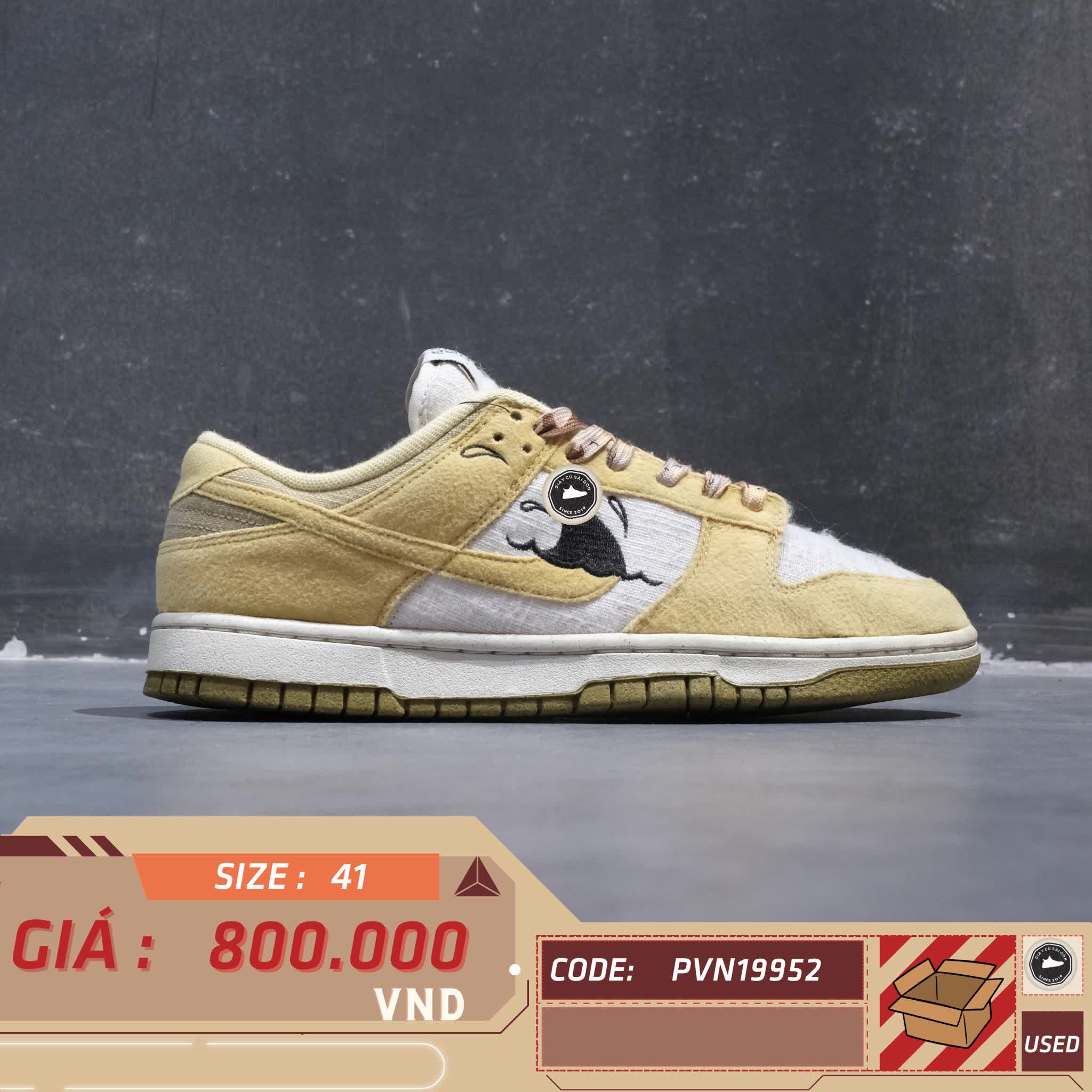 NIKE DUNK LOW “SUN CLUB” DV1681-100 SIZE 41 GIÀY 2HAND CHÍNH HÃNG PVN19952