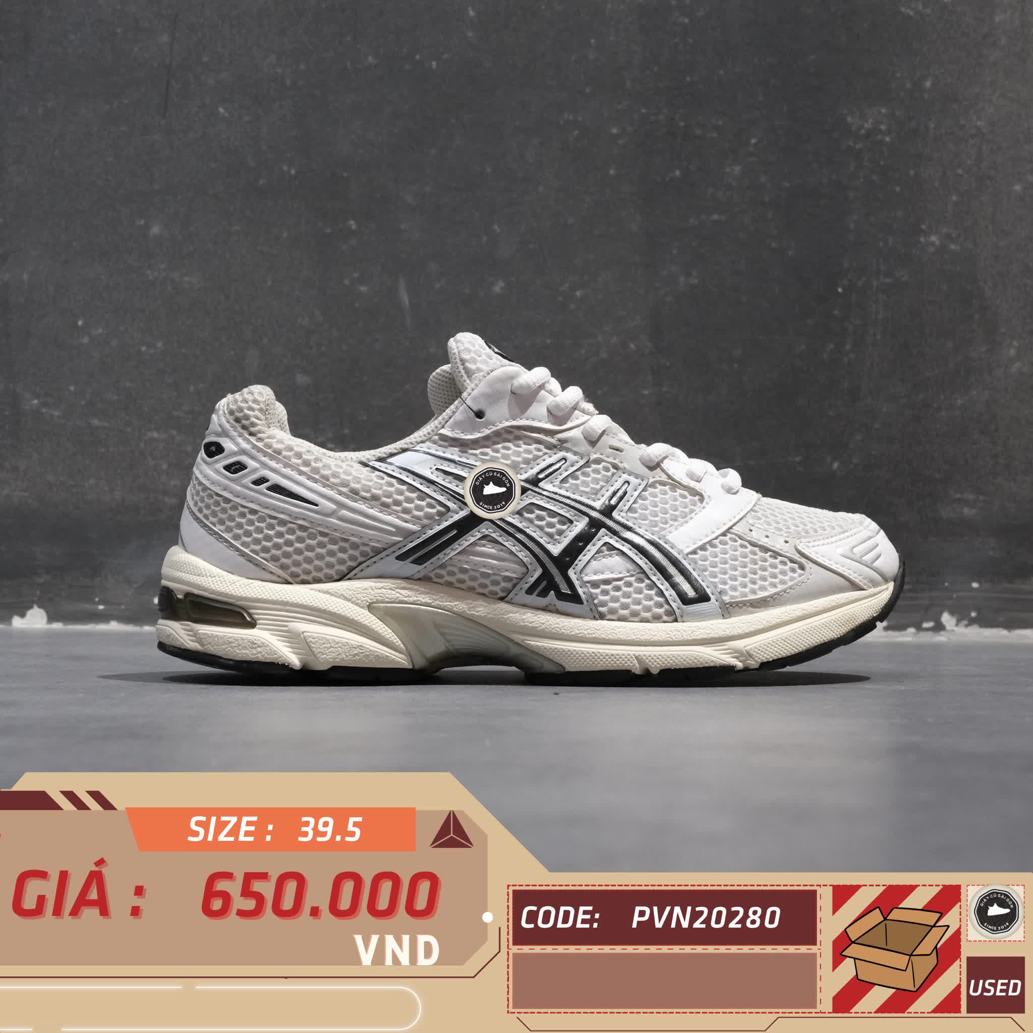 ASICS GEL-1130 1201A256 SIZE 39.5 Giày 2hand chính hãng PVN20280