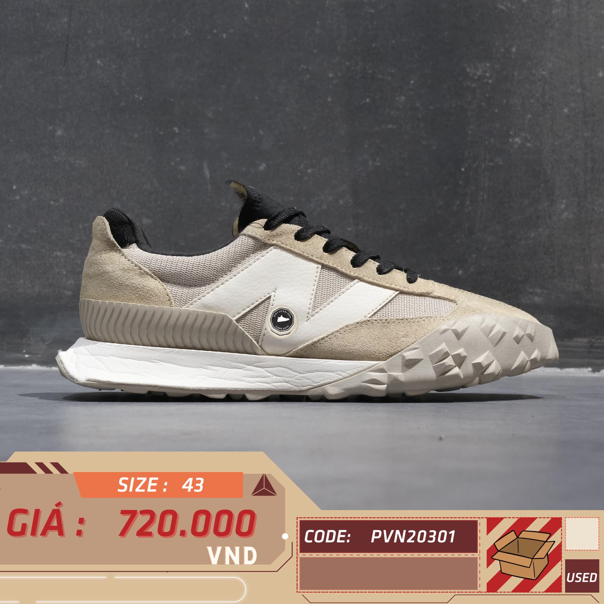 NEW BALANCE XC-72 ‘MOONBEAM’ UXC72DB1 SIZE 43 GIÀY 2HAND CHÍNH HÃNG PVN20301