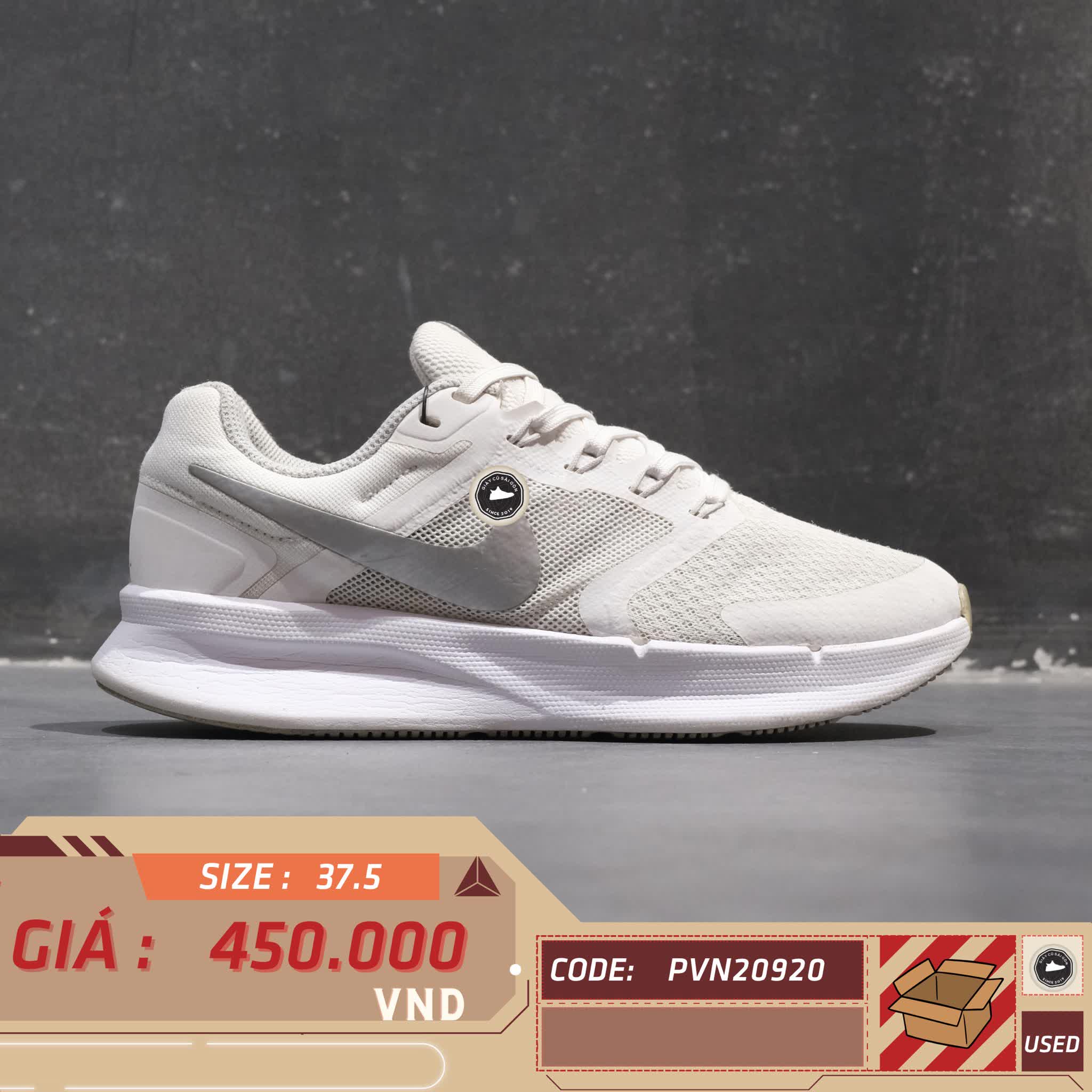 NIKE RUN SWIFT 3 NỮ DR2698 101 SIZE 37.5 GIÀY 2HAND CHÍNH HÃNG PVN20920