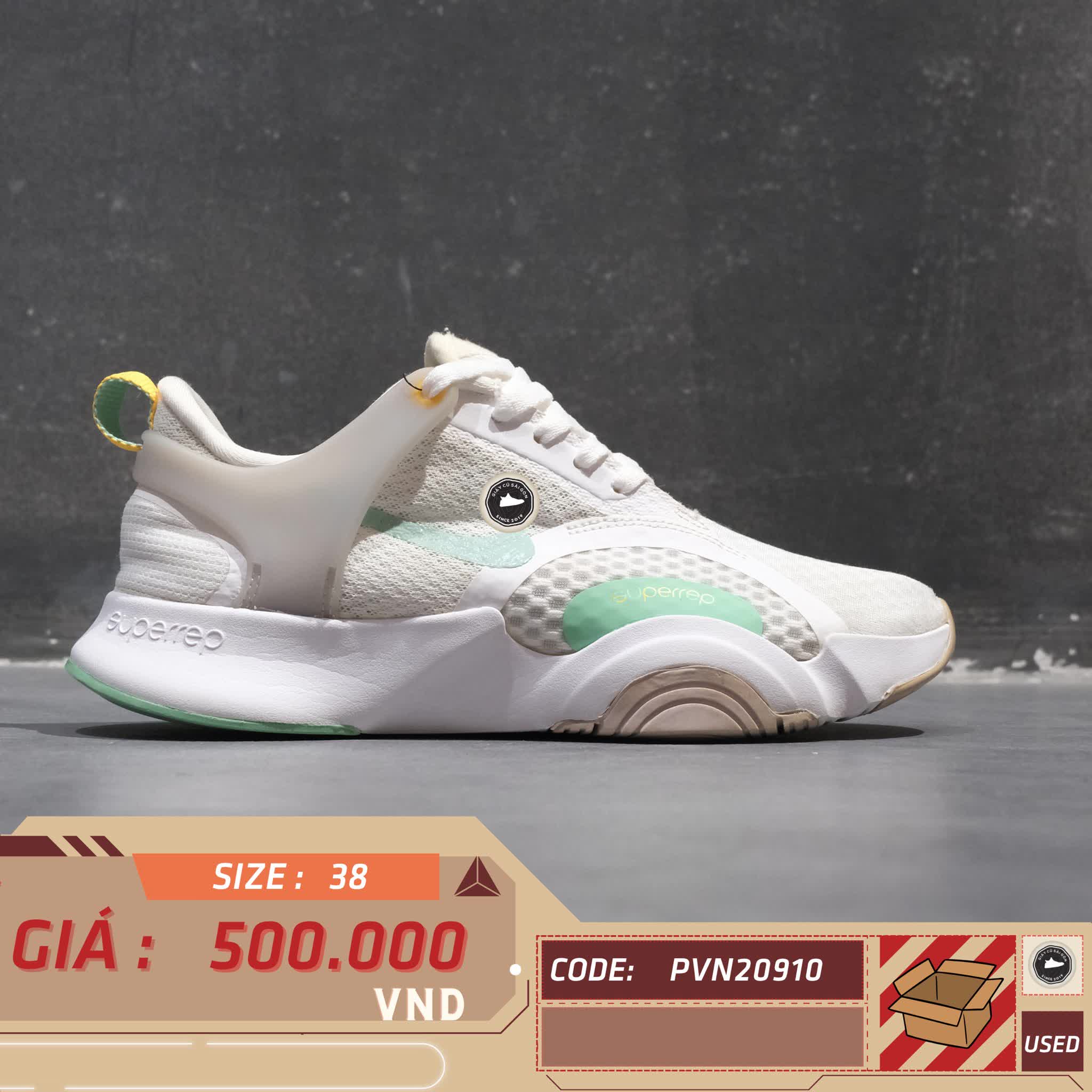 NIKE WMNS SUPERREP GO 2 'WHITE INFINITE LILAC' CZ0612 135 SIZE 38 GIÀY 2HAND CHÍNH HÃNG PVN20910