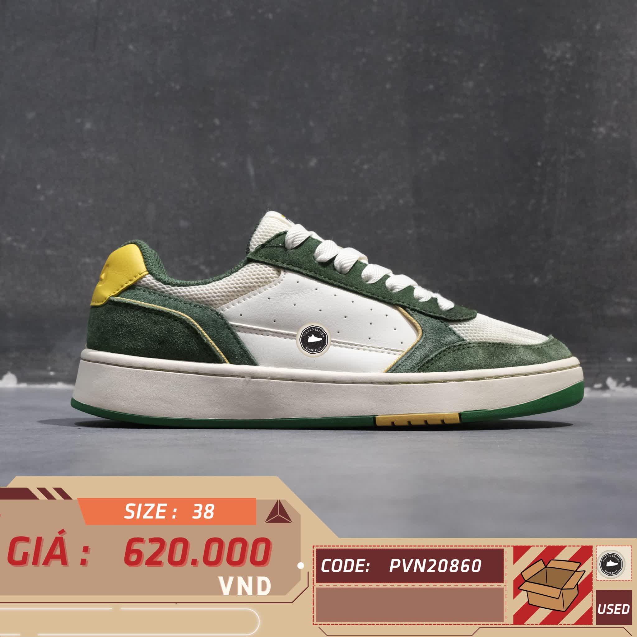 FILA DISRUPTOR 2A WHITE & RED 1TM01904F-342 SIZE 38 GIÀY 2HAND CHÍNH HÃNG PVN20860