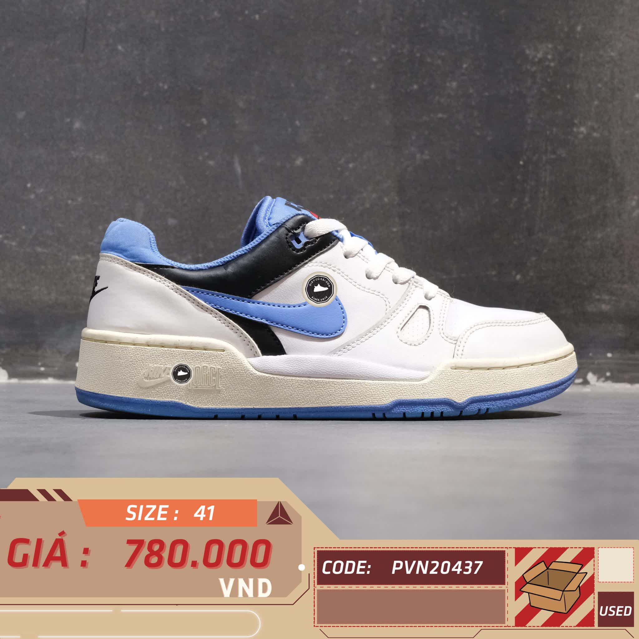 NIKE FULL FORCE LOW 'POLAR' FB1362 100 SIZE 41 GIÀY 2HAND CHÍNH HÃNG PVN20437