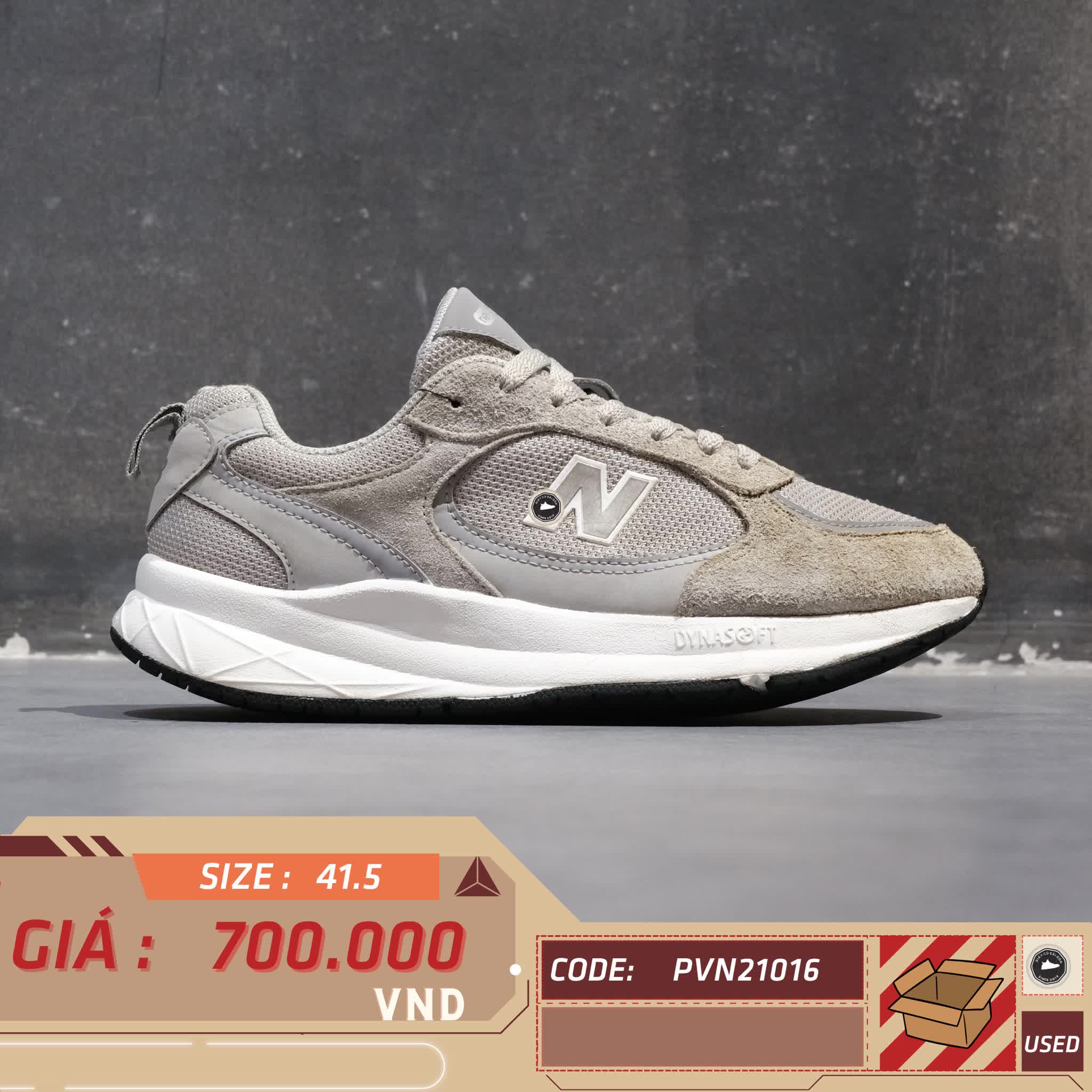 NEW BALANCE DYNASOFT 950 V1 2E MÀU XÁM TRẮNG UA950AP1-2E SIZE 41.5 GIÀY 2HAND CHÍNH HÃNG PVN21016