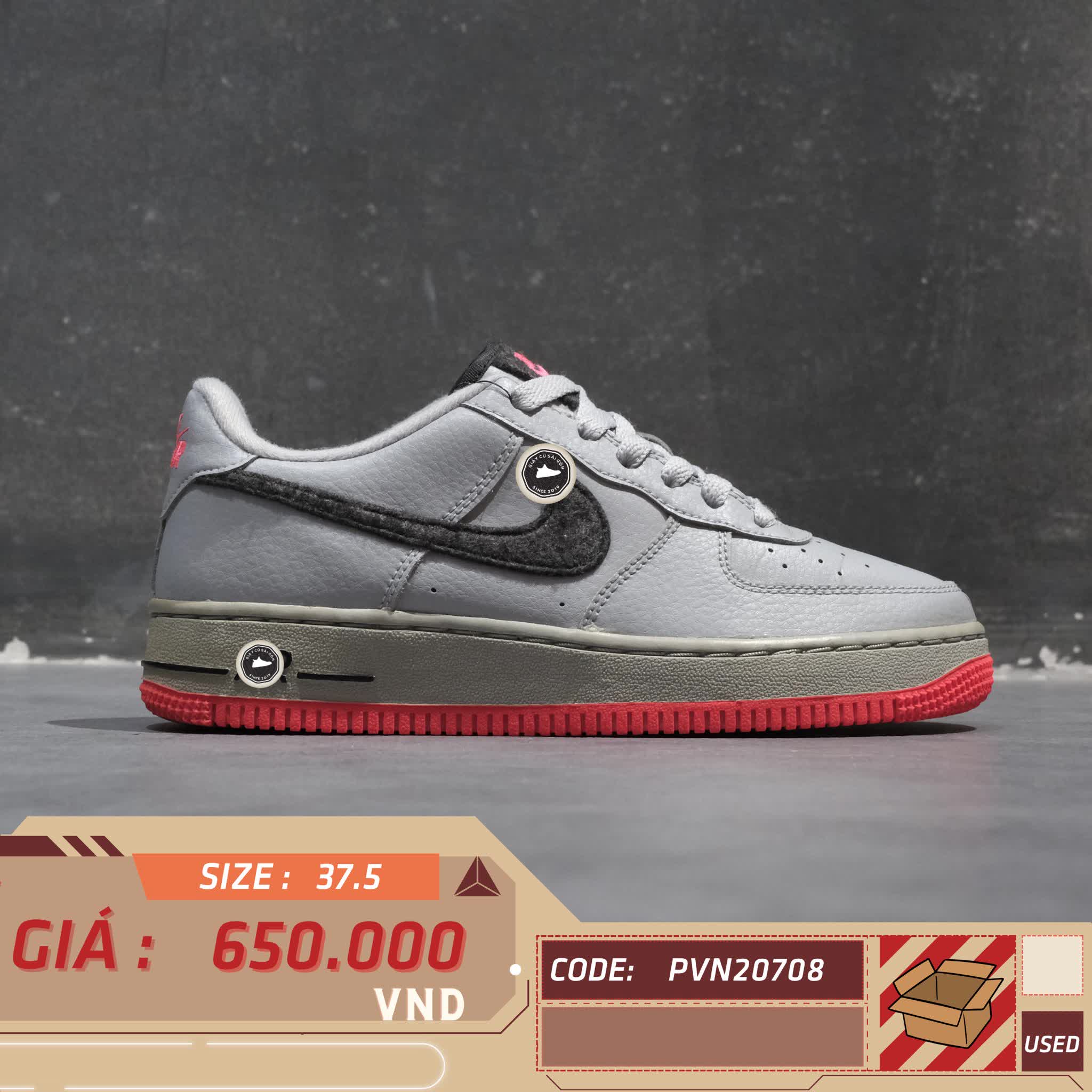 Nike Air Force 1 Felt GS 'Celestine Blue Gold' BV6058 001 SIZE 37.5 GIÀY 2HAND CHÍNH HÃNG PVN20708