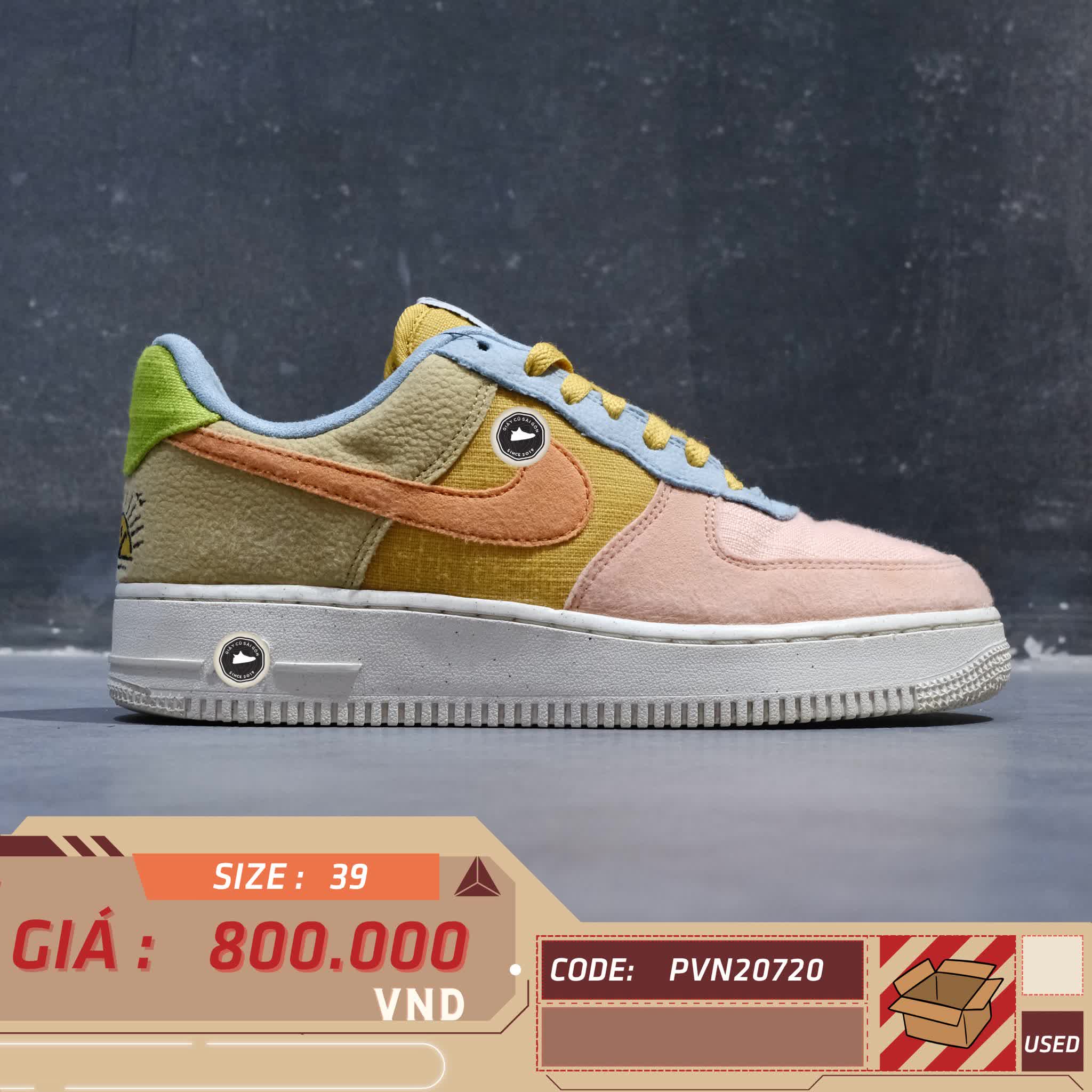 Nike Air Force 1 Low '07 LV8 Next Nature Sun Club DQ4531-700 SIZE 39 GIÀY 2HAND CHÍNH HÃNG PVN20720