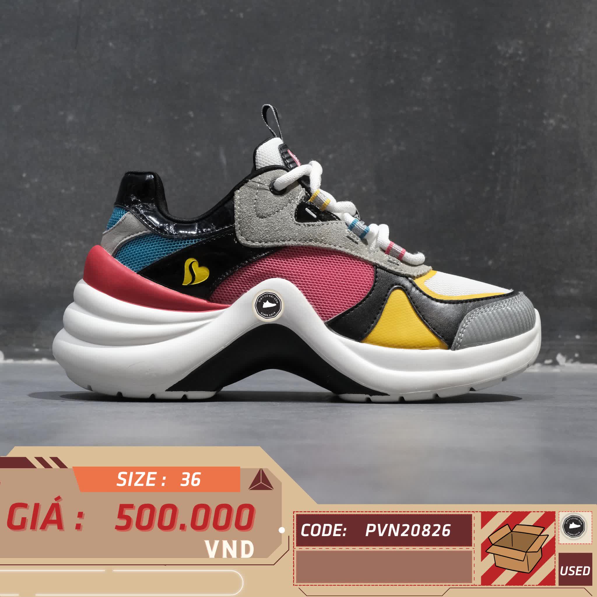 Skechers Street Solei St. Groovy Sole SN74190 SIZE 37 GIÀY 2HAND CHÍNH HÃNG PVN20826