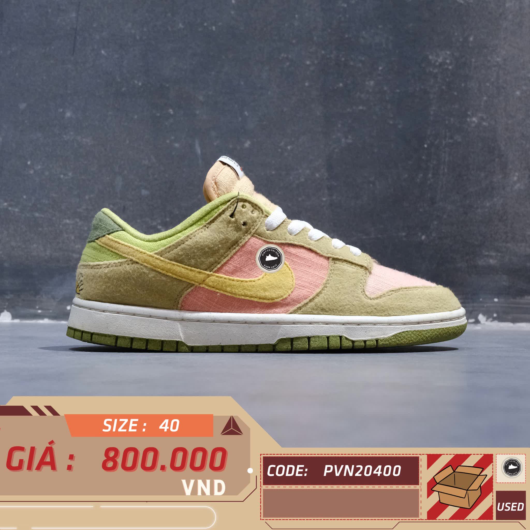 Nike Dunk Low Next Nature Sun Club Arctic Orange DM0583 800 SIZE 40 GIÀY 2HAND CHÍNH HÃNG  PVN20400
