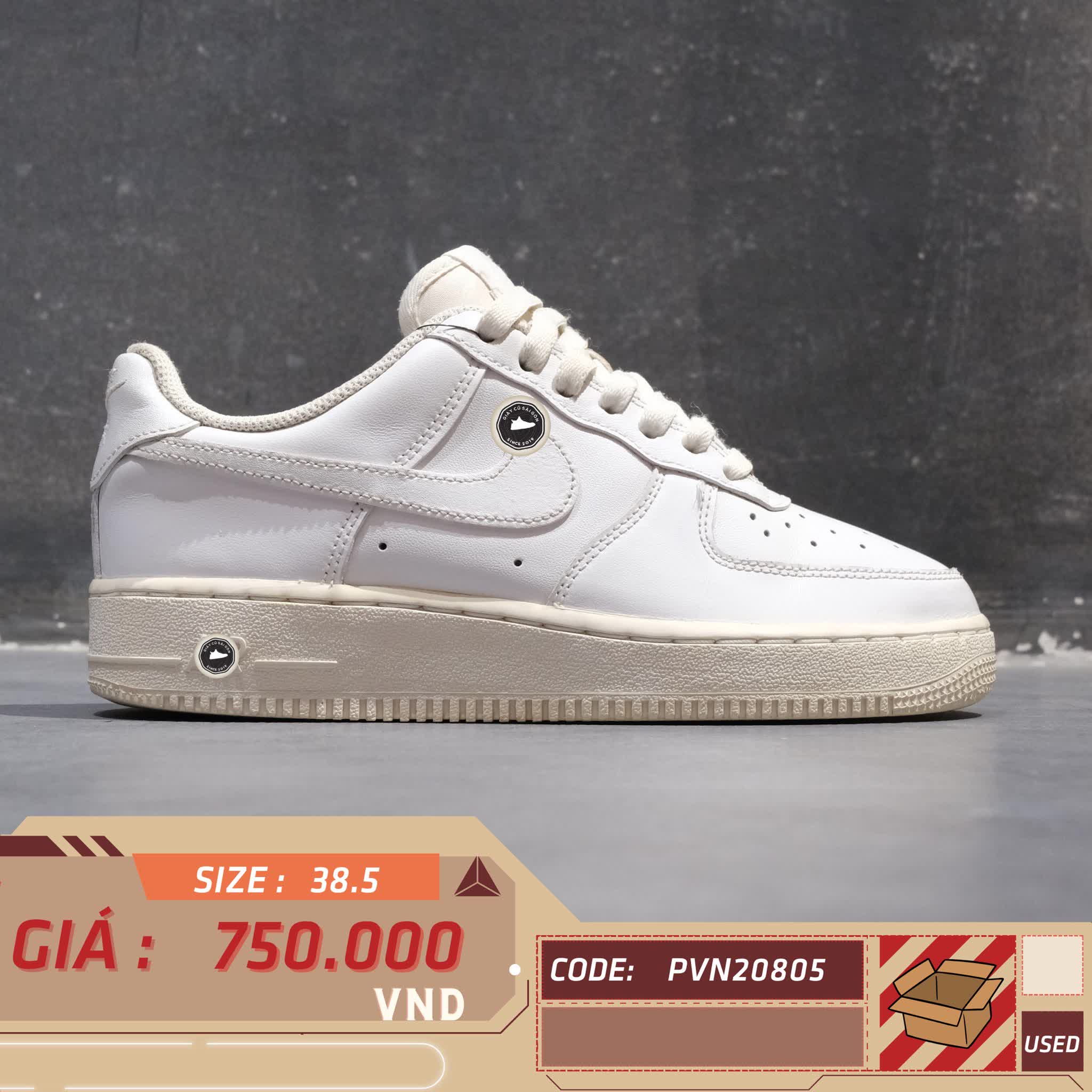 Nike Air Force 1 '07 Trắng Nữ DD8959 100 SIZE 38.5 GIÀY 2HAND CHÍNH HÃNG PVN20805