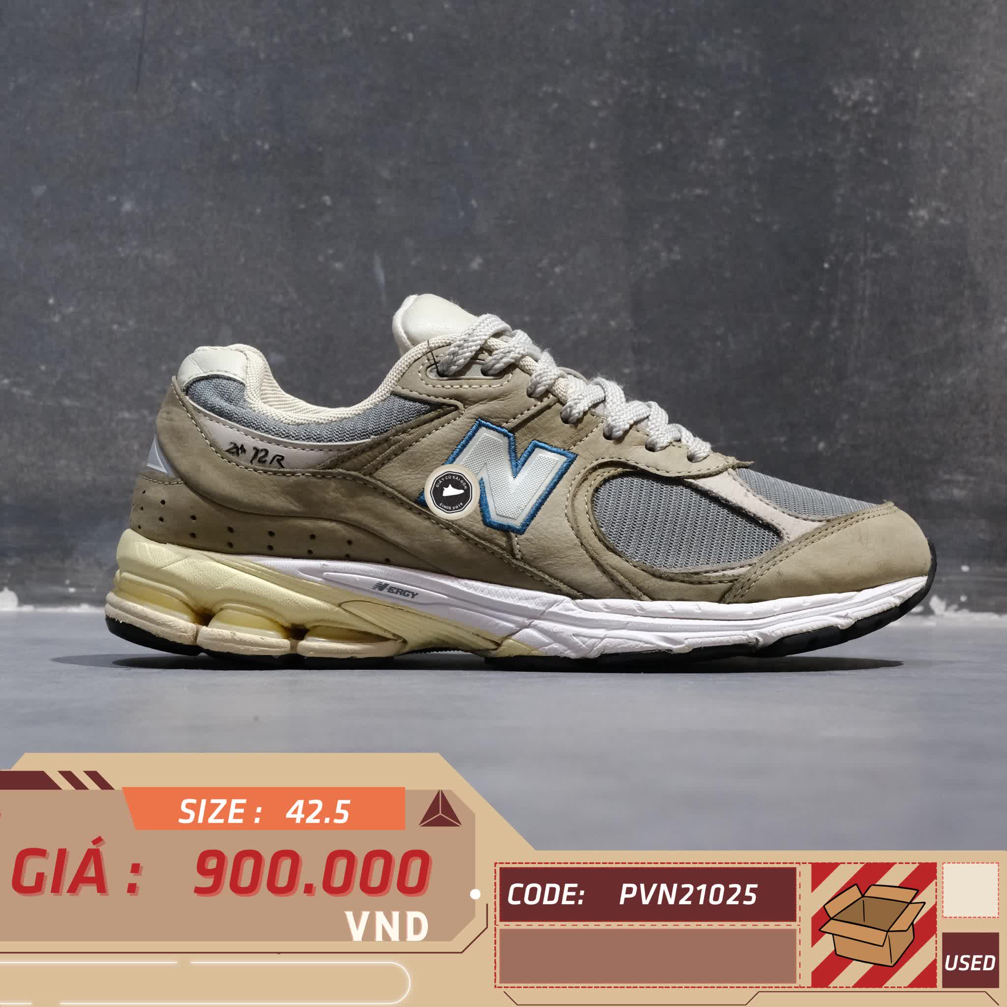 New Balance 2002R 'Grey Mallard Blue' M2002RNA SIZE 42.5 GIÀY 2HAND CHÍNH HÃNG PVN20985