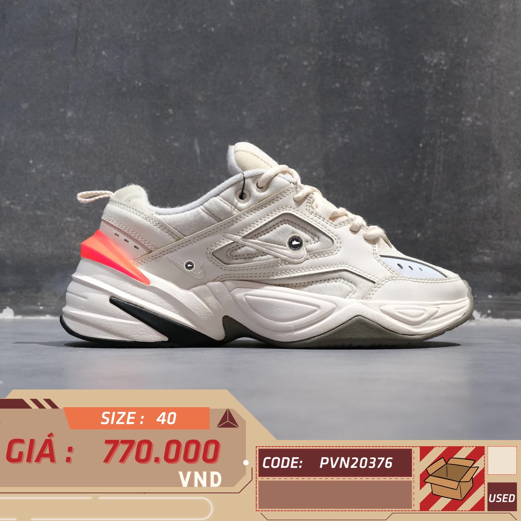 NIKE M2K TEKNO PHANTOM AV4789 001 SIZE 40 GIÀY 2HAND CHÍNH HÃNG  PVN20376