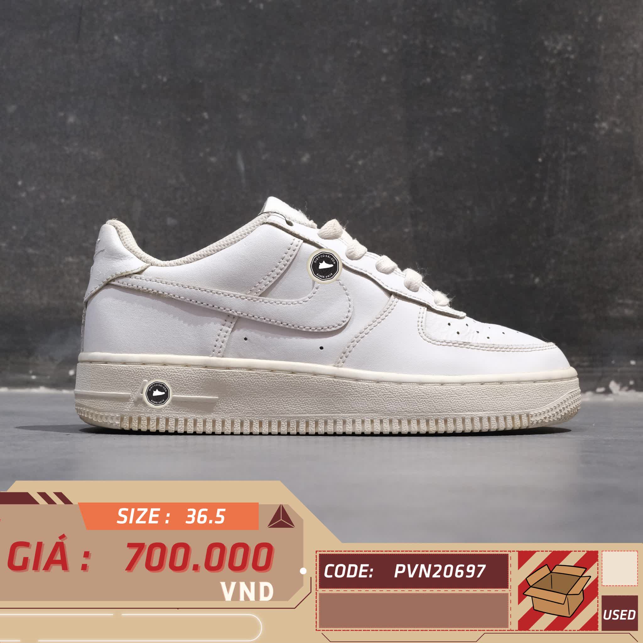Nike Air Force 1 LE GS 'Triple White' DH2920 111 SIZE 36.5 GIÀY 2HAND CHÍNH HÃNG PVN20697