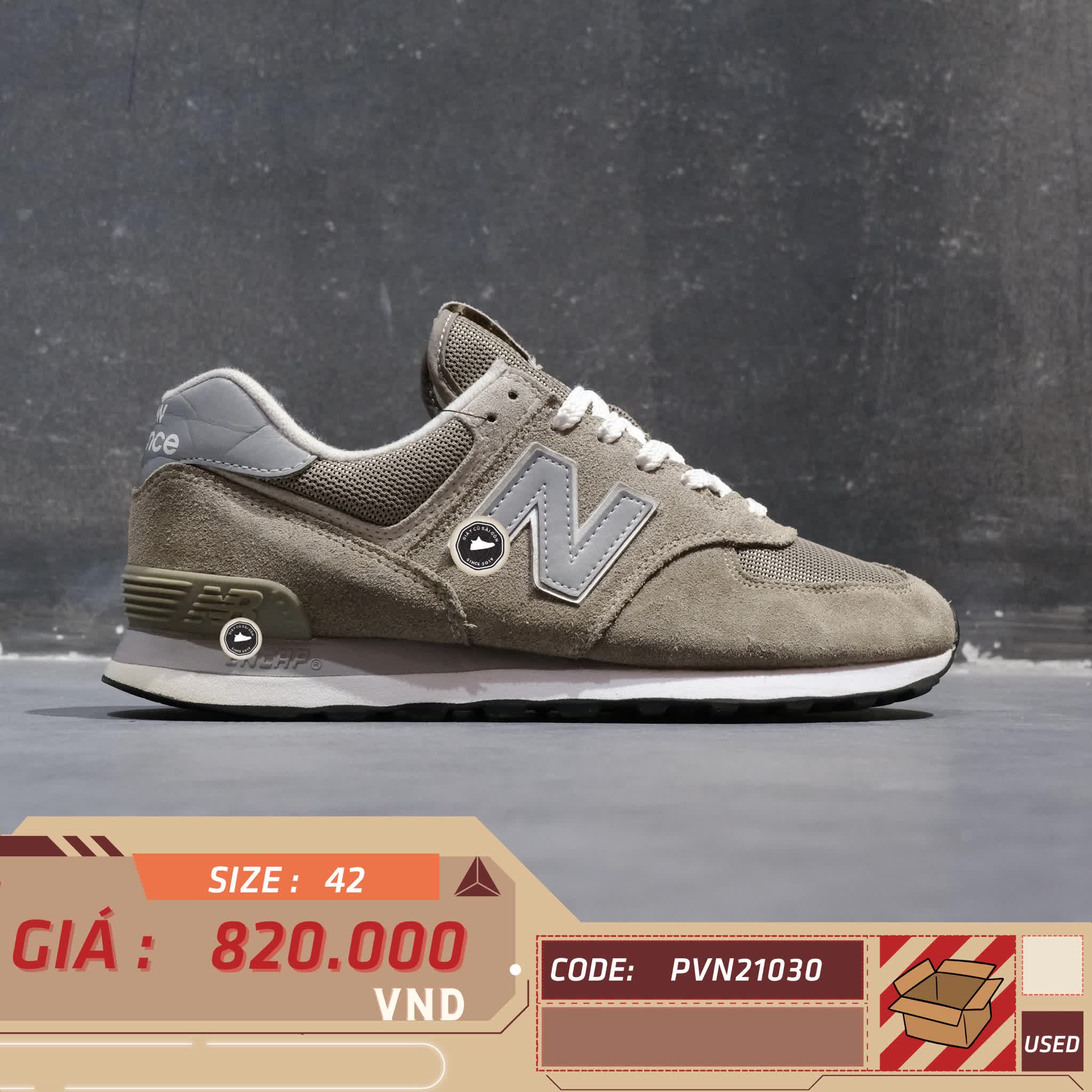 New Balance 574 Core Grey ML574EGG SIZE 42 GIÀY 2HAND CHÍNH HÃNG PVN21030