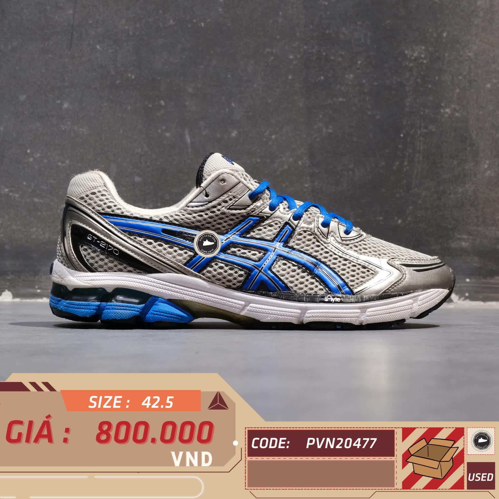 ASICS GT-2170 Running Shoes T208N SIZE 42.5 GIÀY 2HAND CHÍNH HÃNG PVN20477