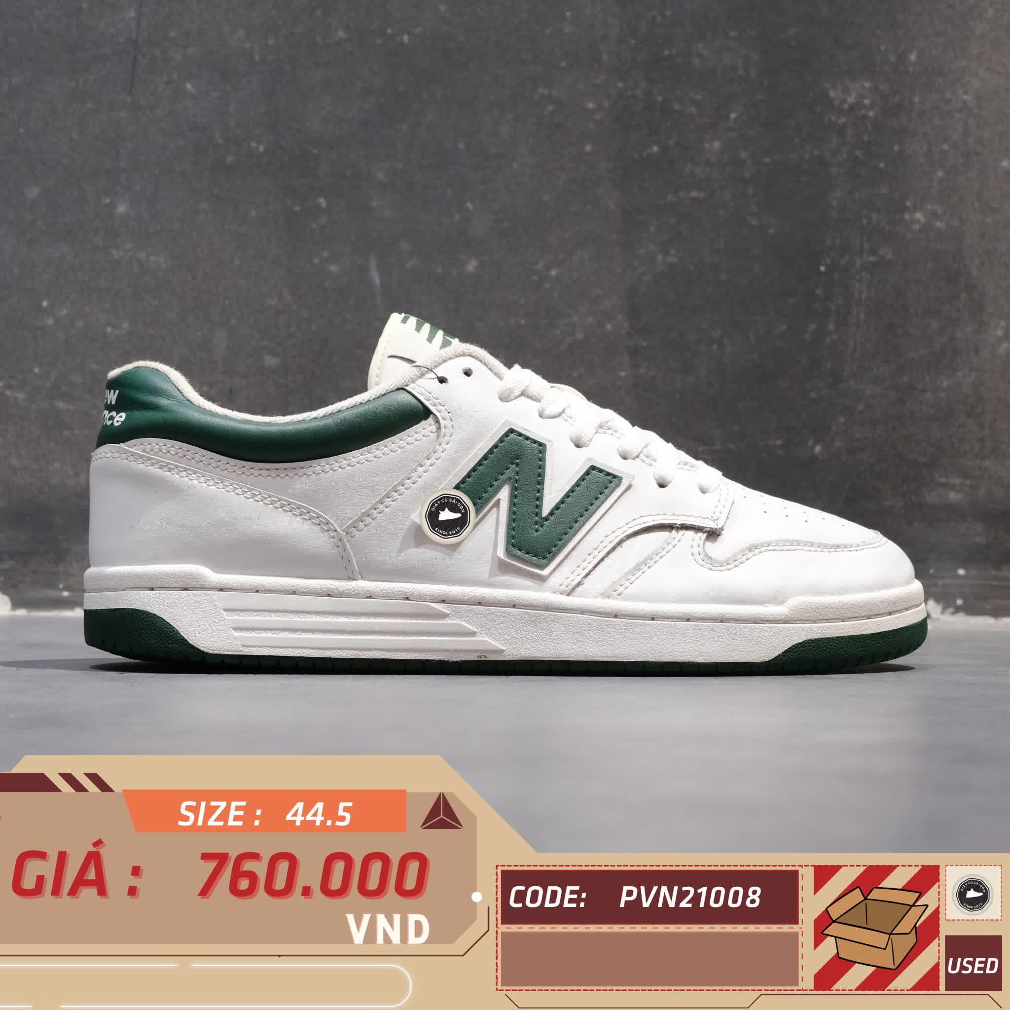 New Balance 480 'White Timberwolf' BB480LGT SIZE 44.5 GIÀY 2HAND CHÍNH HÃNG PVN21008